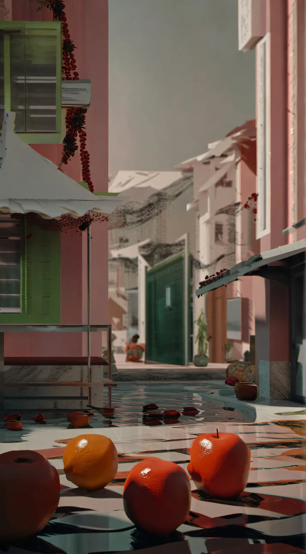 ai character: melonsandbox background