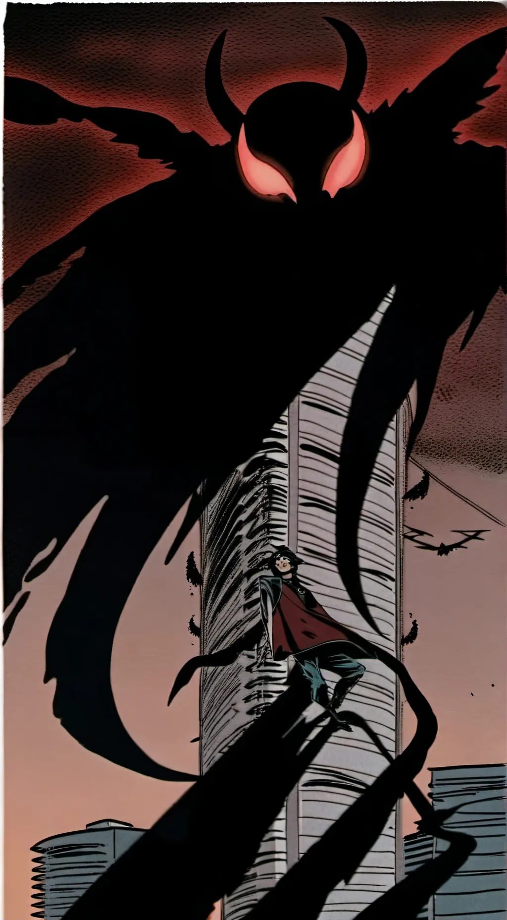 ai character: Mothman background