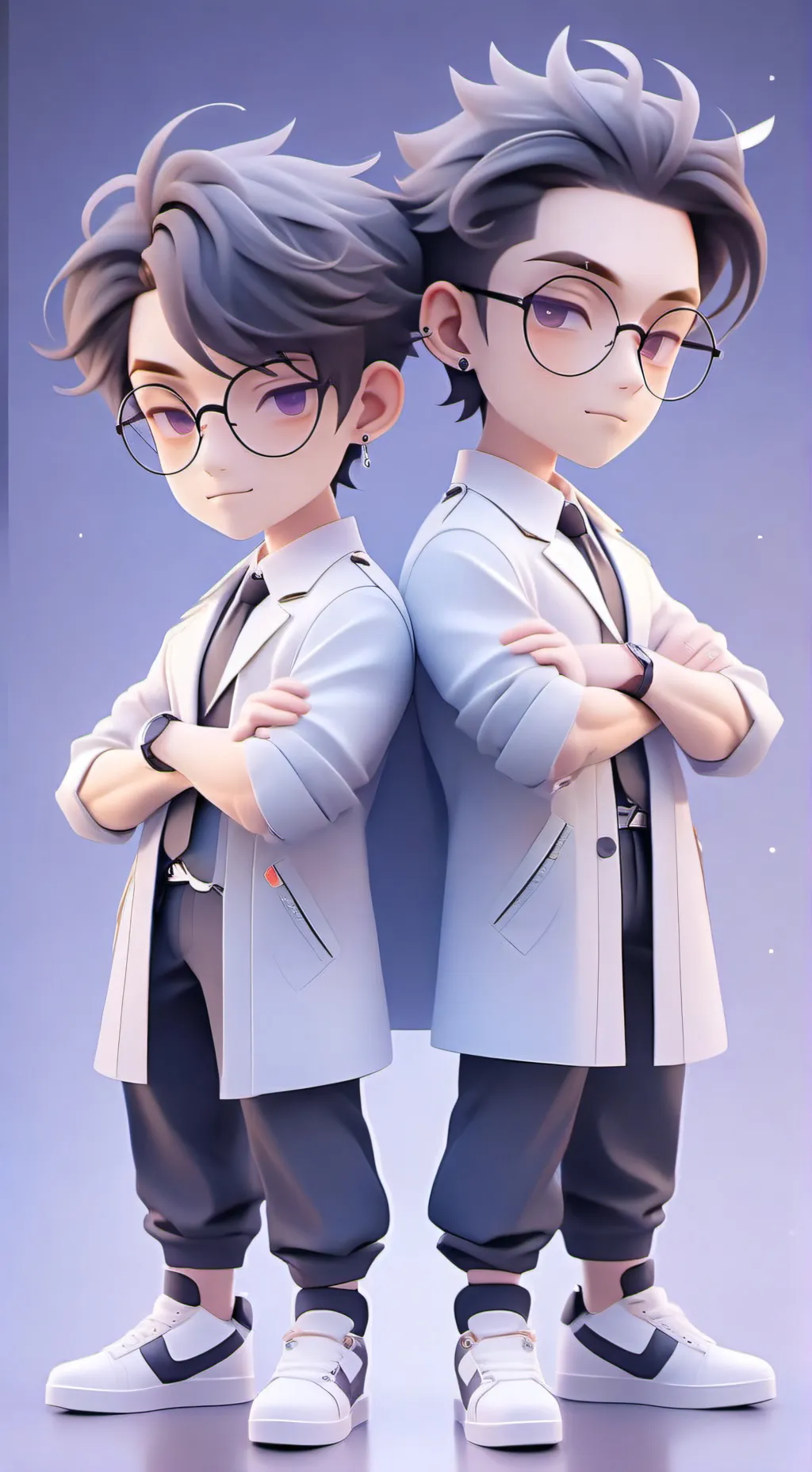 ai character: The stokes twins  background