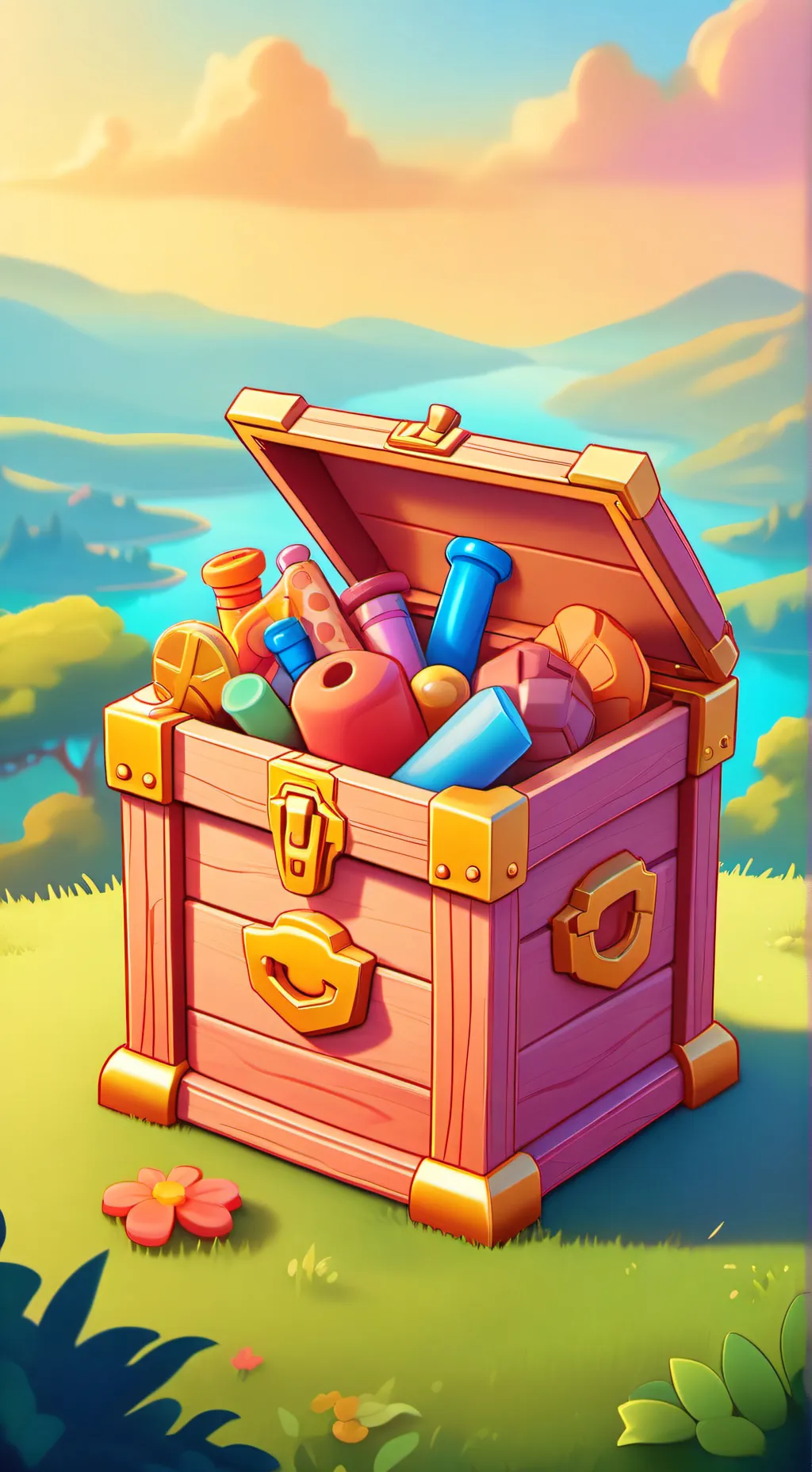 ai character: Toy life  background