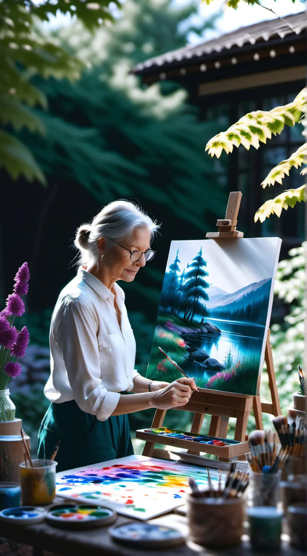 ai character: test background