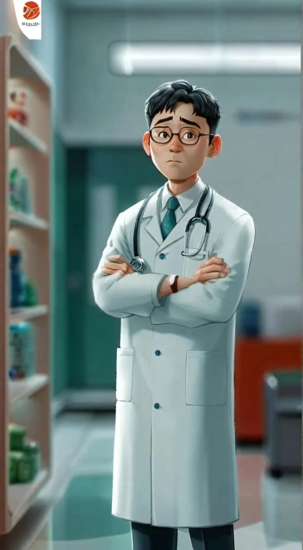 ai character: Dr. Han  background