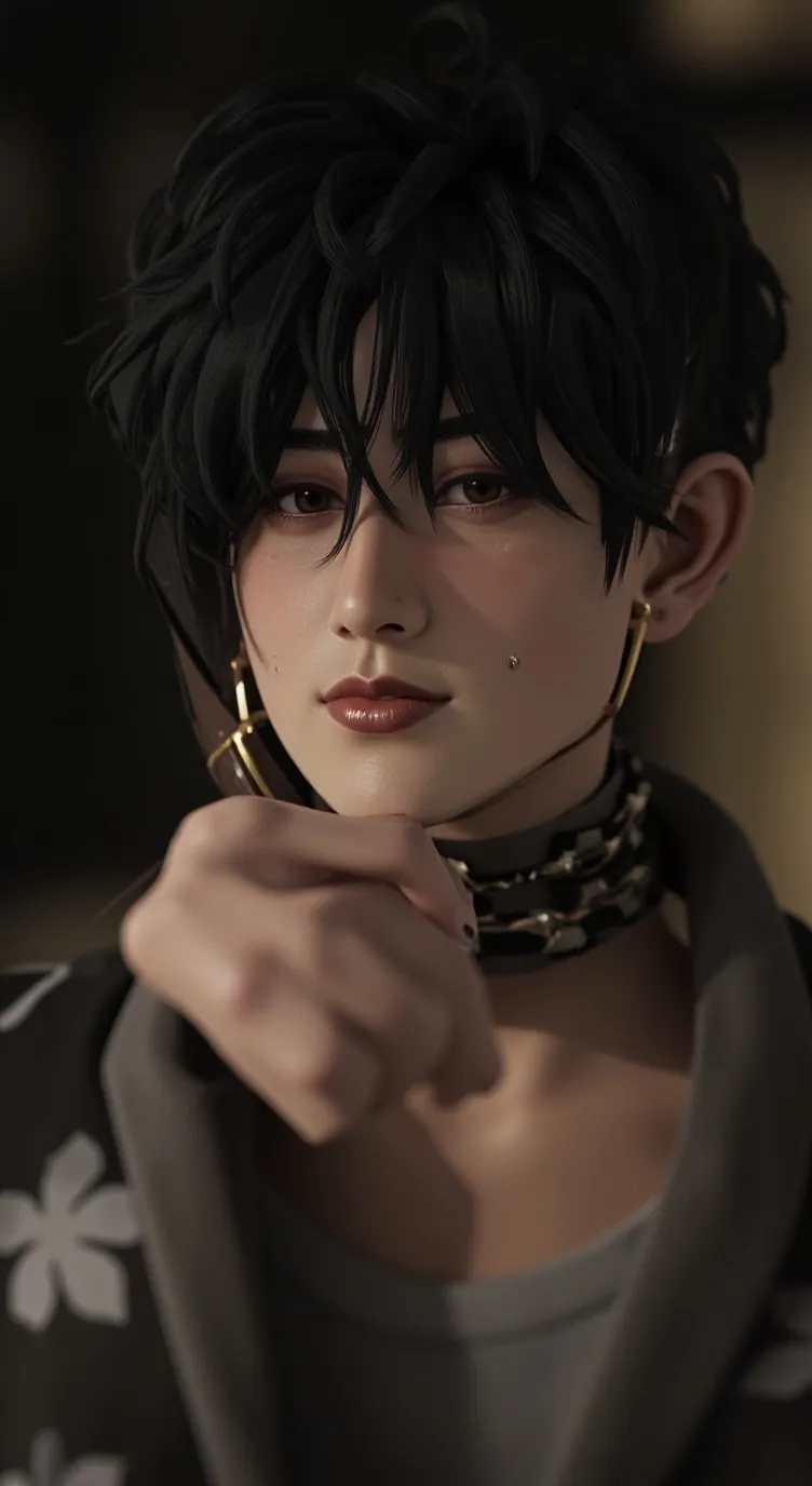 ai character: Ji the mob boss  background