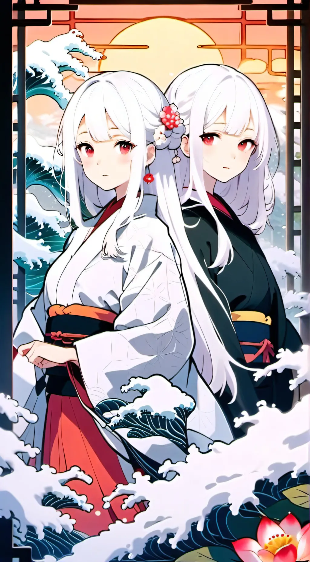 ai character: The cursed twins  background