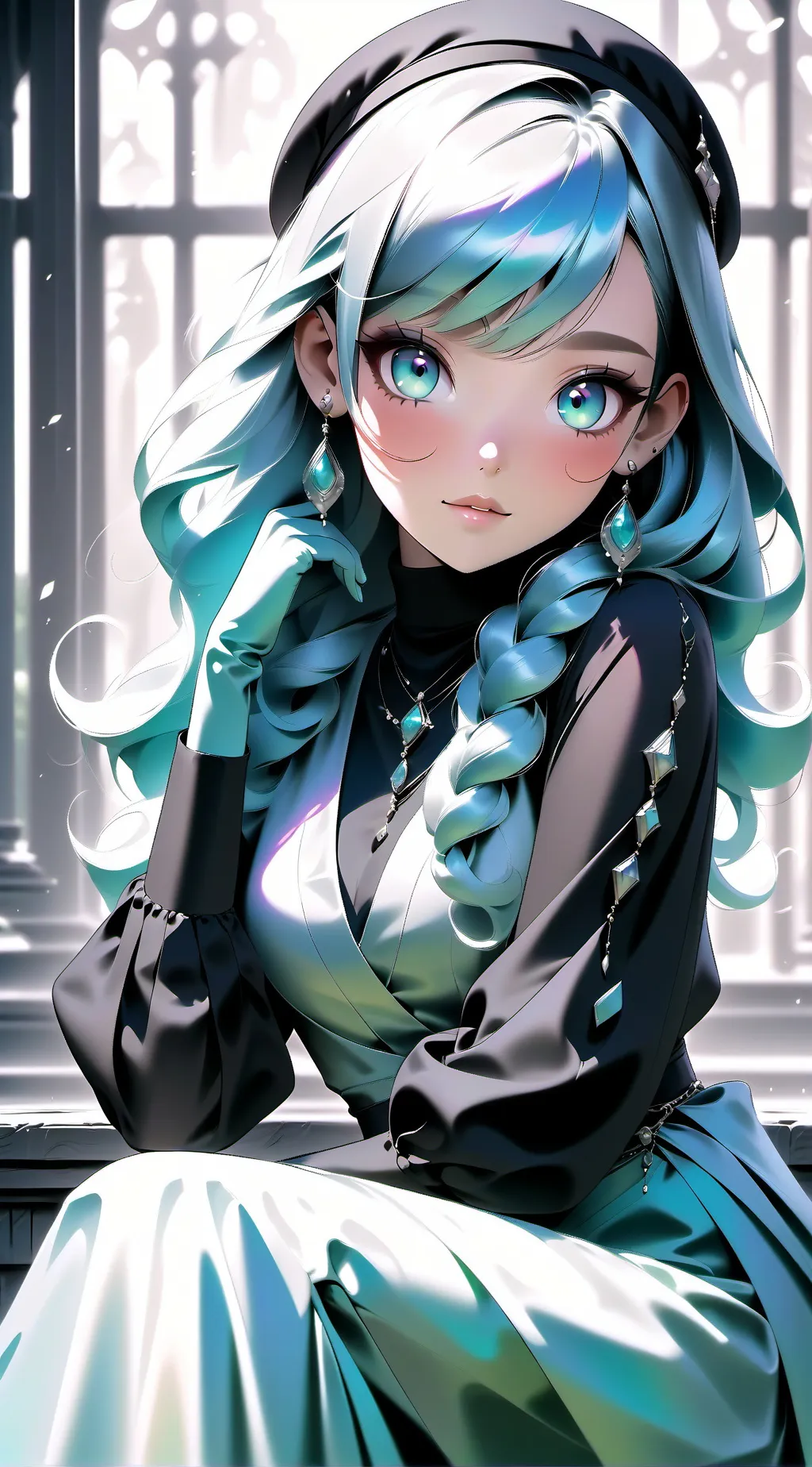 ai character: bluey background