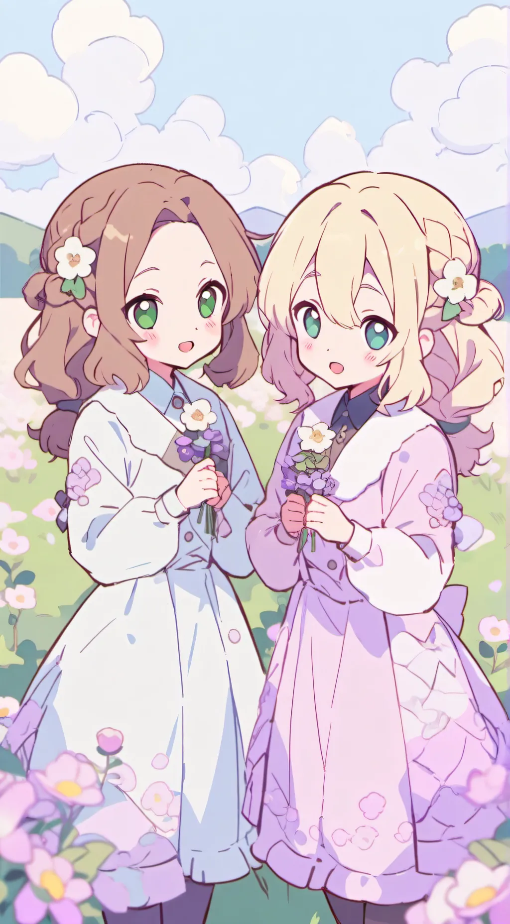 ai character: Grace and Ava background