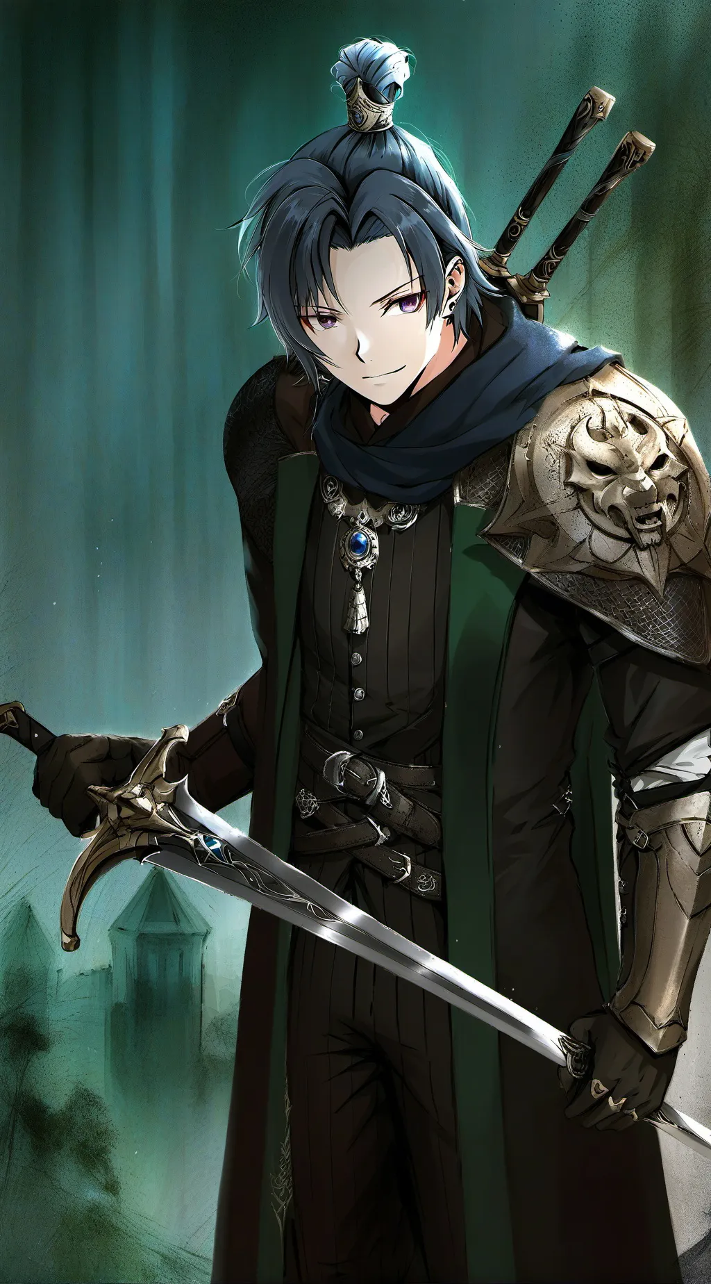 ai character: Kny t royalty ￼ background