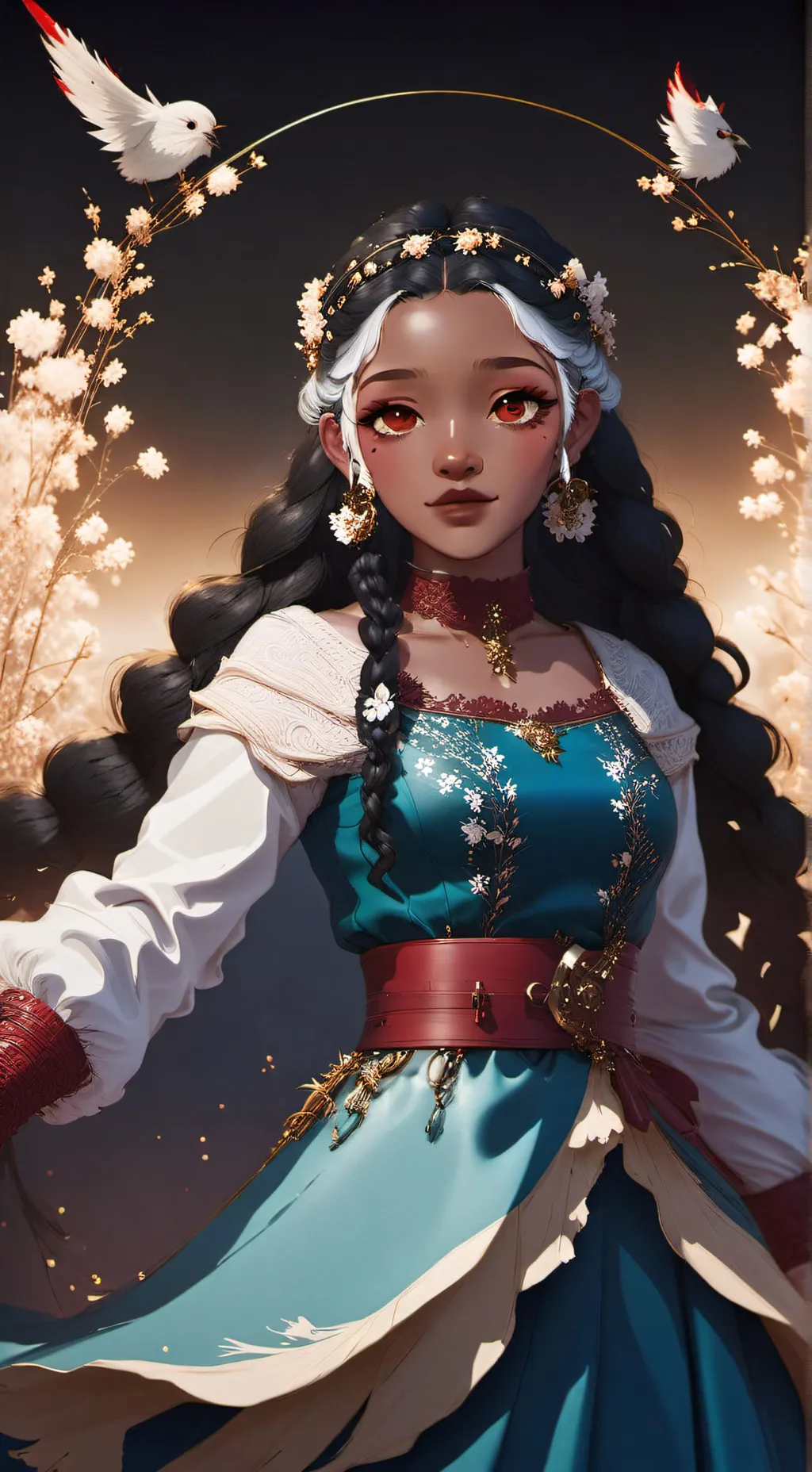 ai character: ava  background