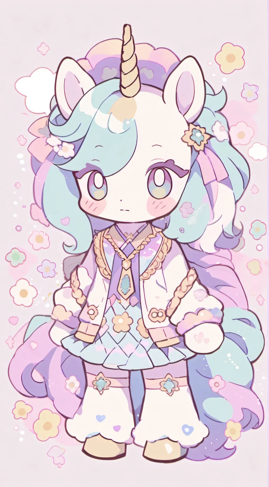 ai character: Smiling Critters background