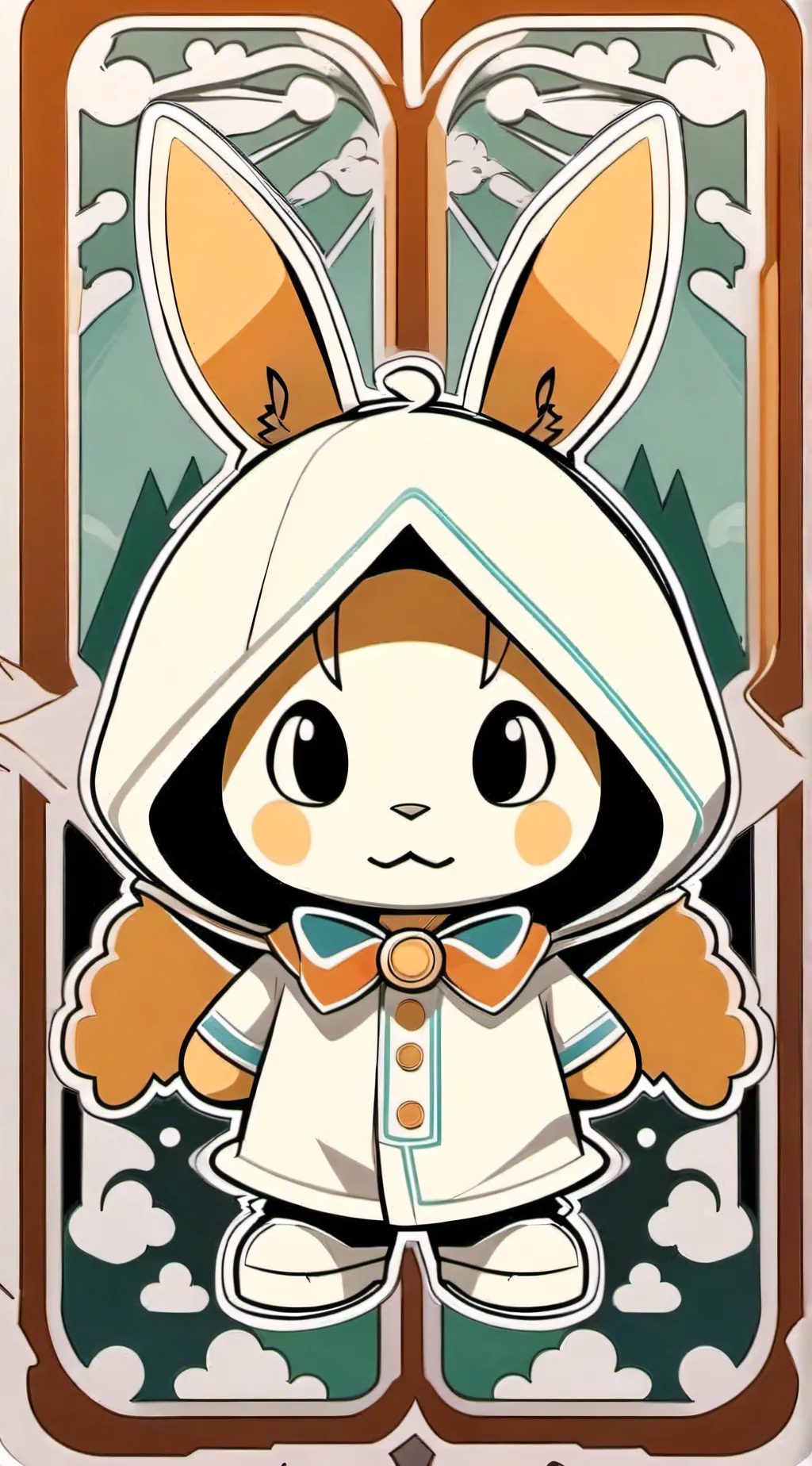 ai character: my bunny  background