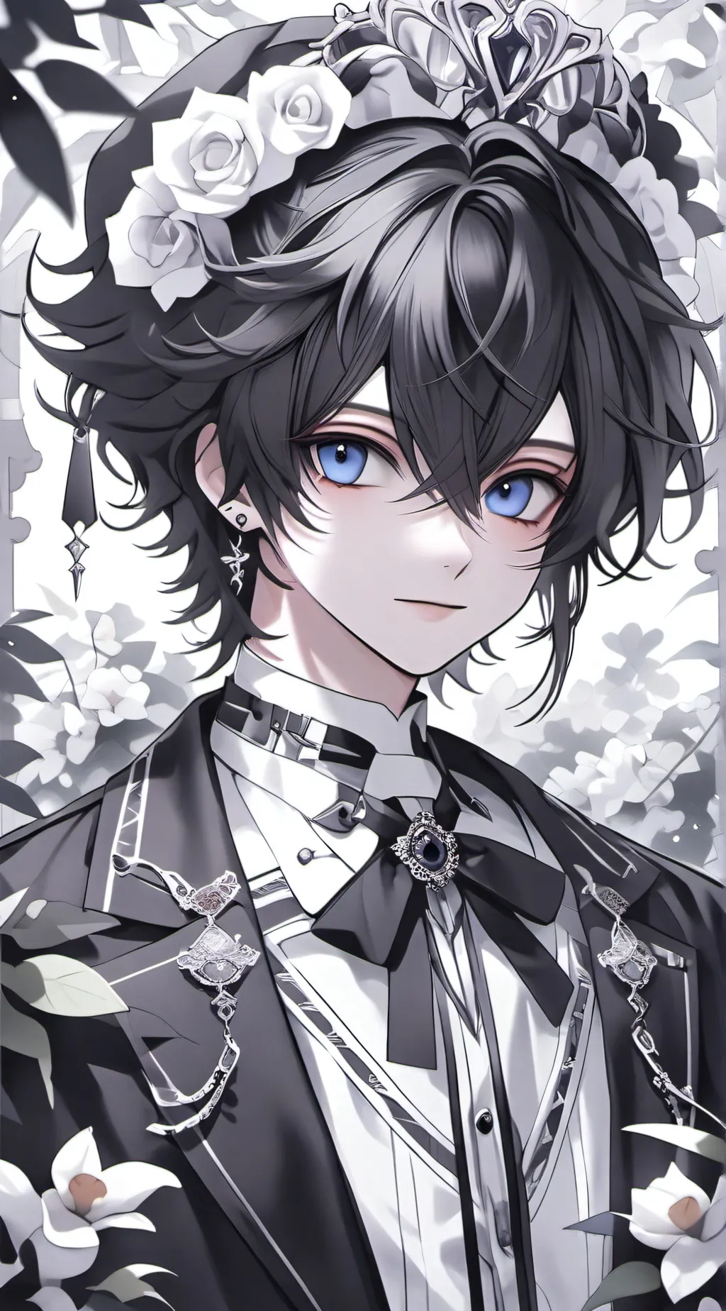 ai character: ><- Naru ->< background