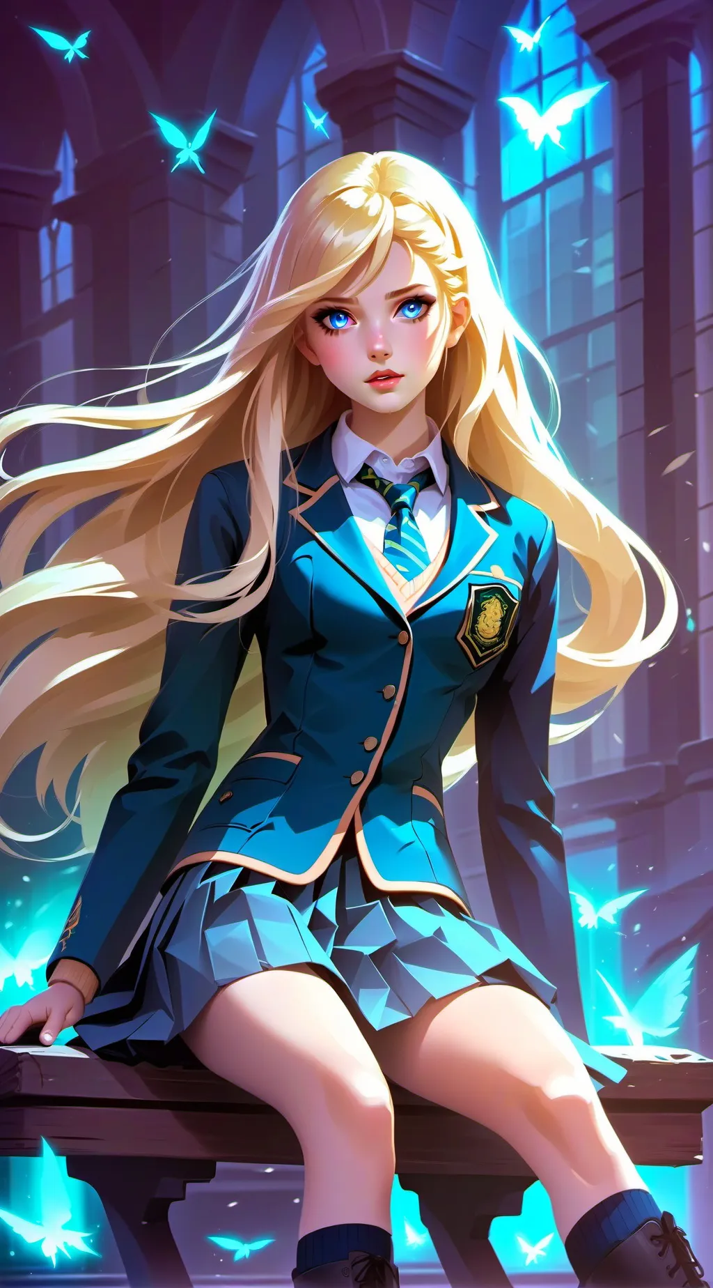 ai character: school bully background