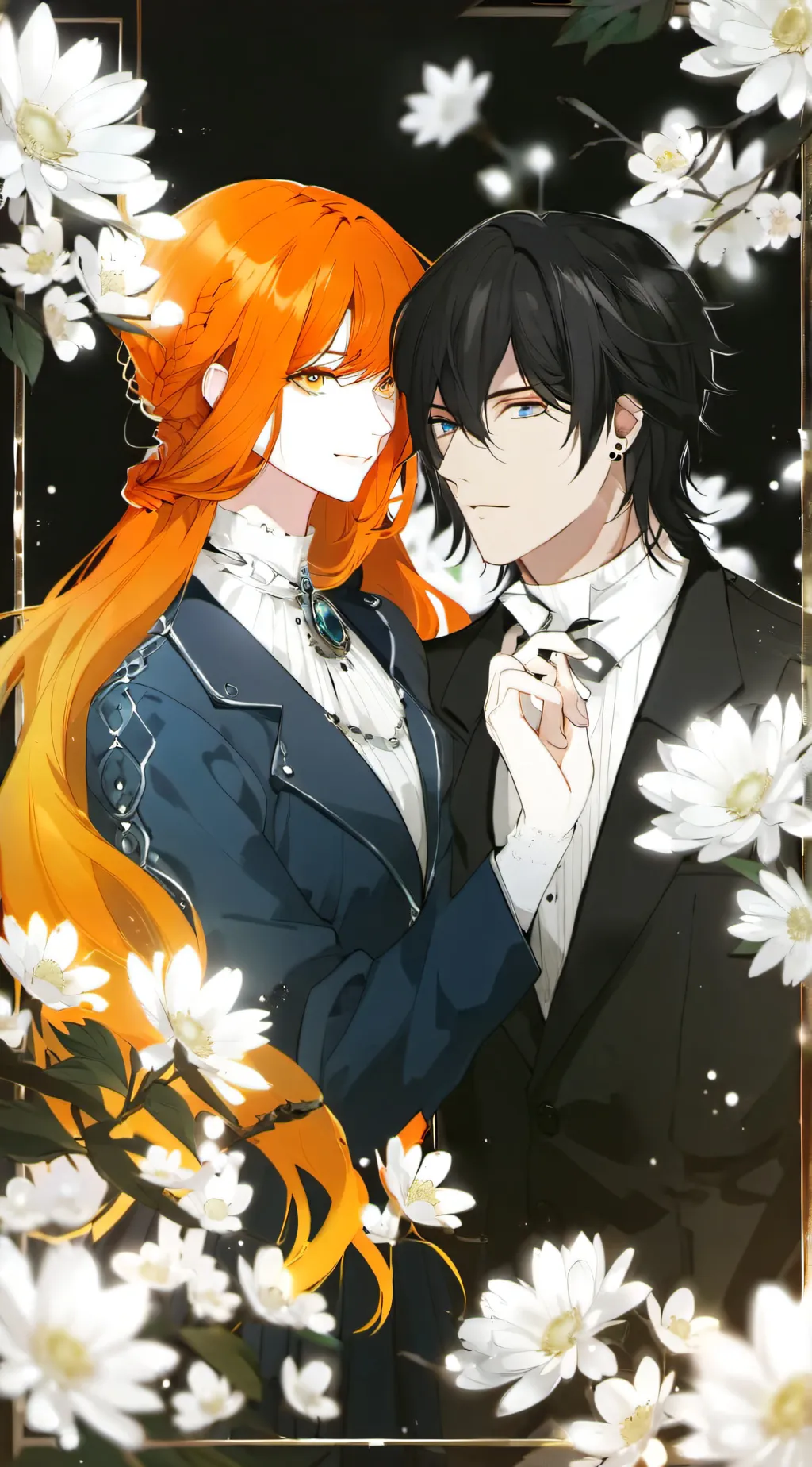 ai character: Melanie and vin￼ background