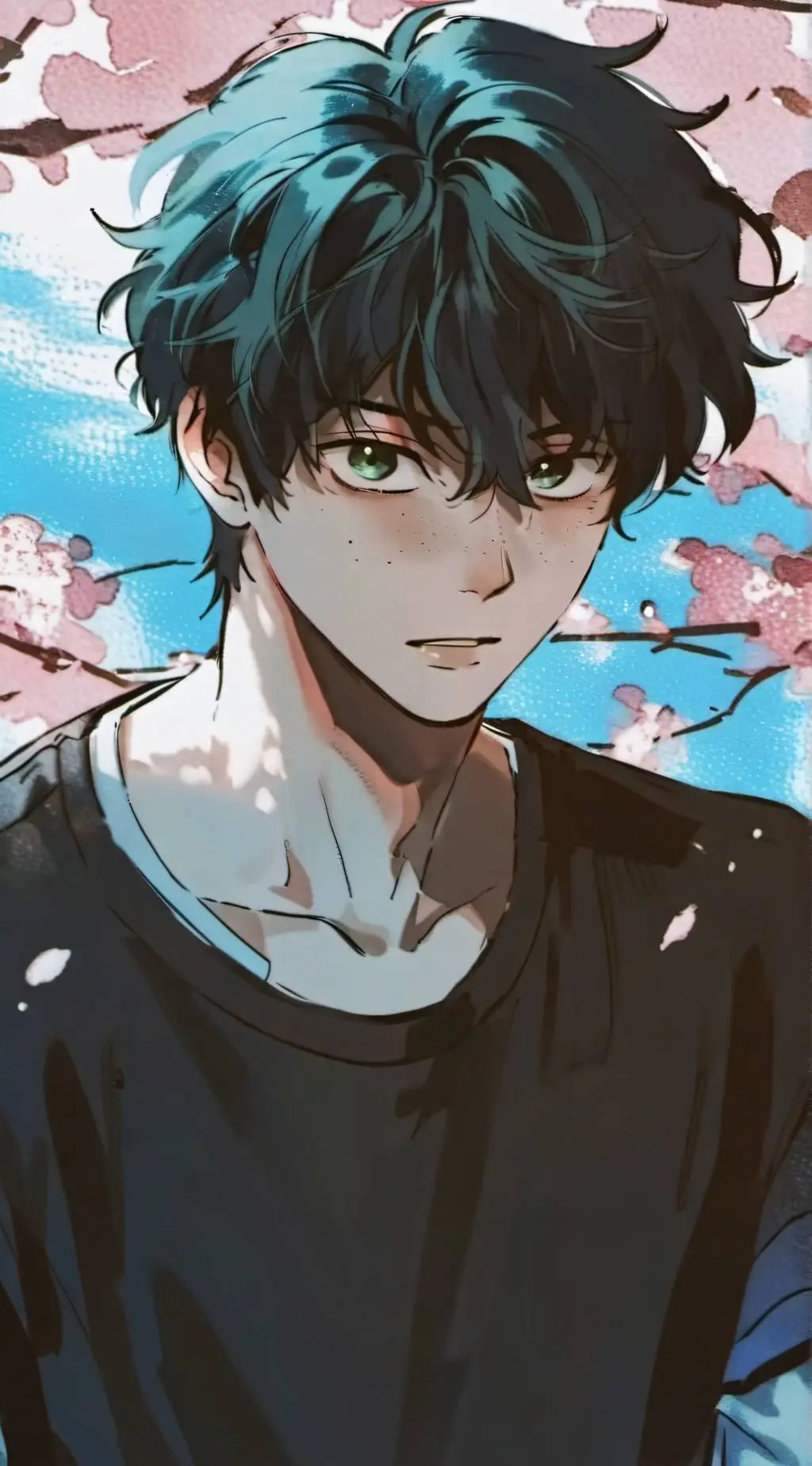 ai character: Deku  background