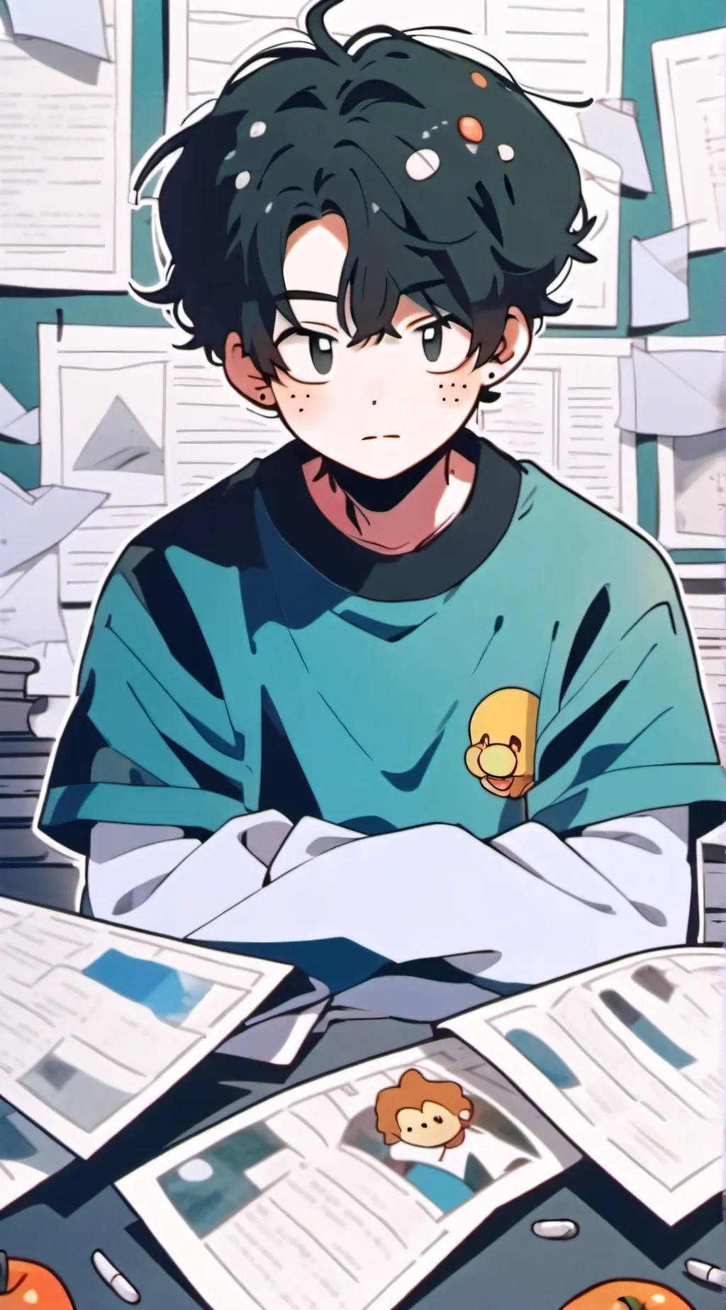 ai character: Jon Arbuckle background