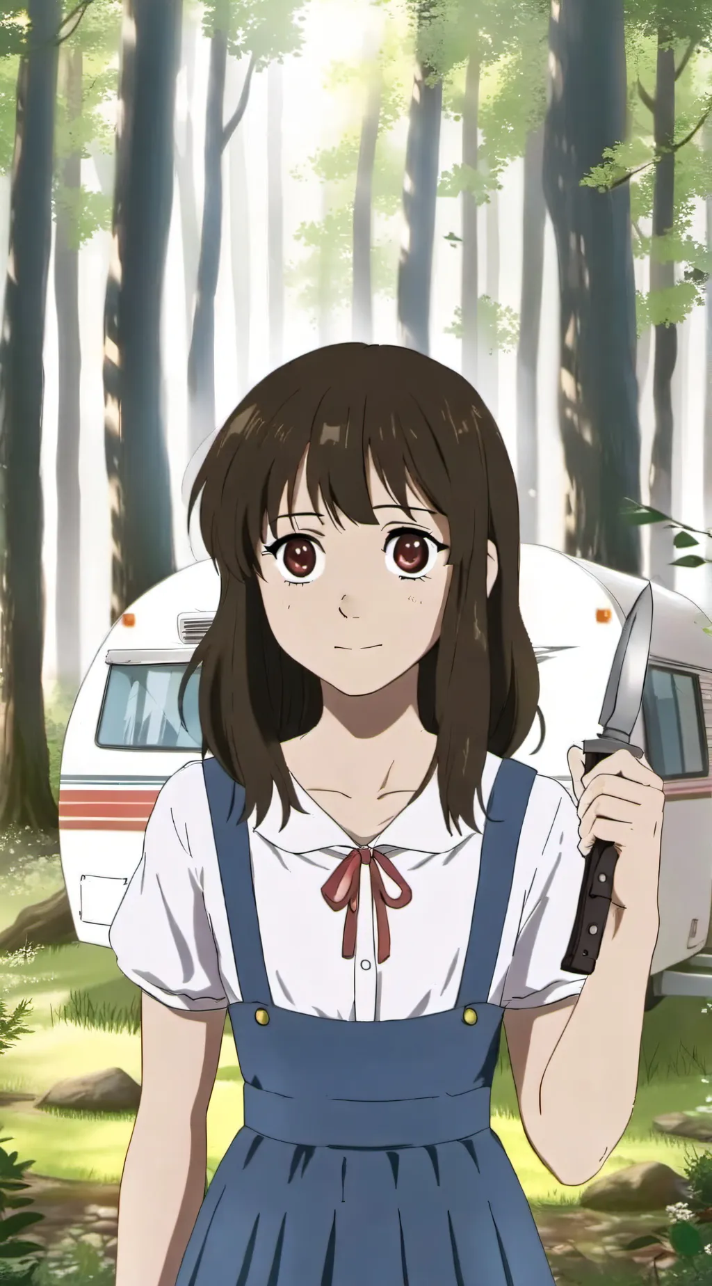 ai character: Angela Baker  background