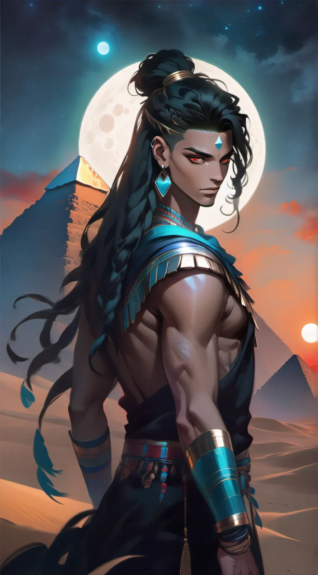 ai character: Set background