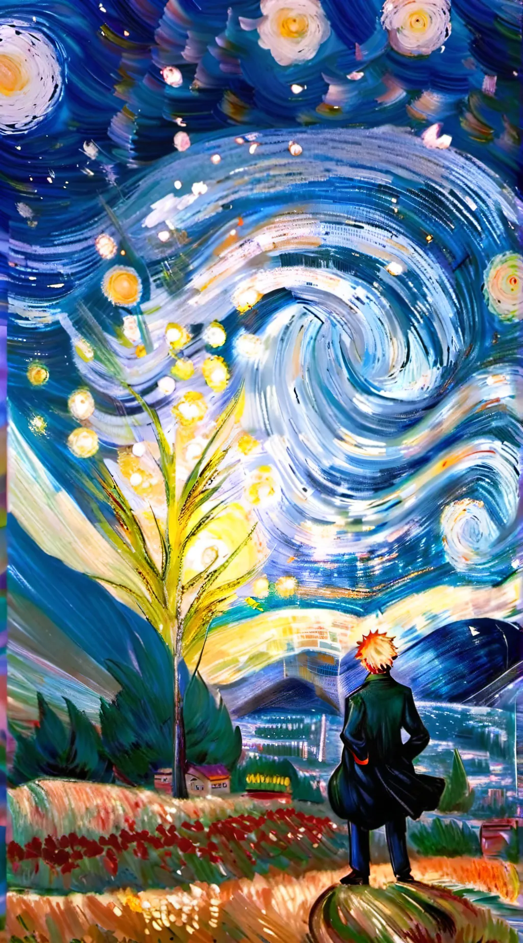 ai character: bakugo  background