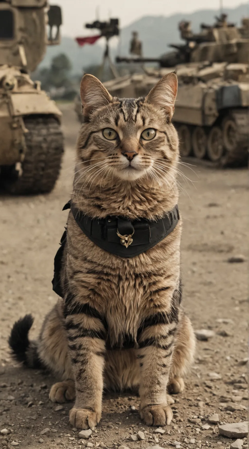 ai character: War cat background