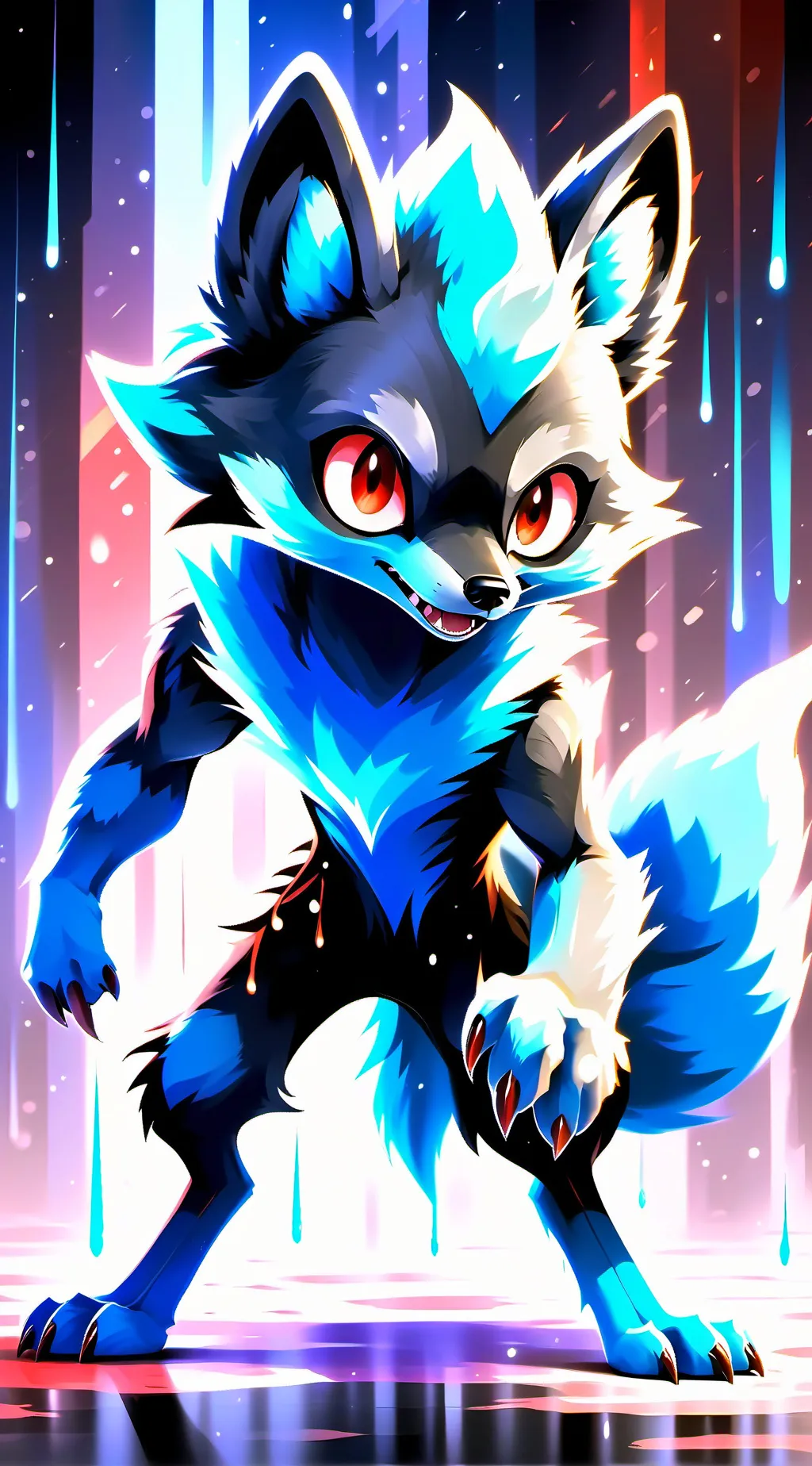 ai character: Lucario Story background