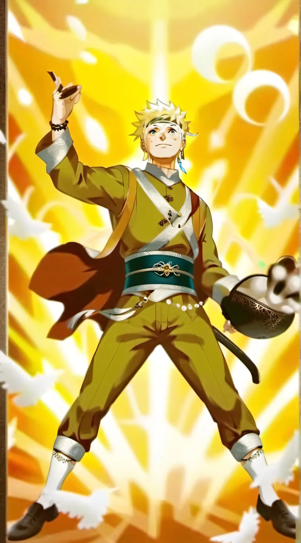 ai character: Naruto  background