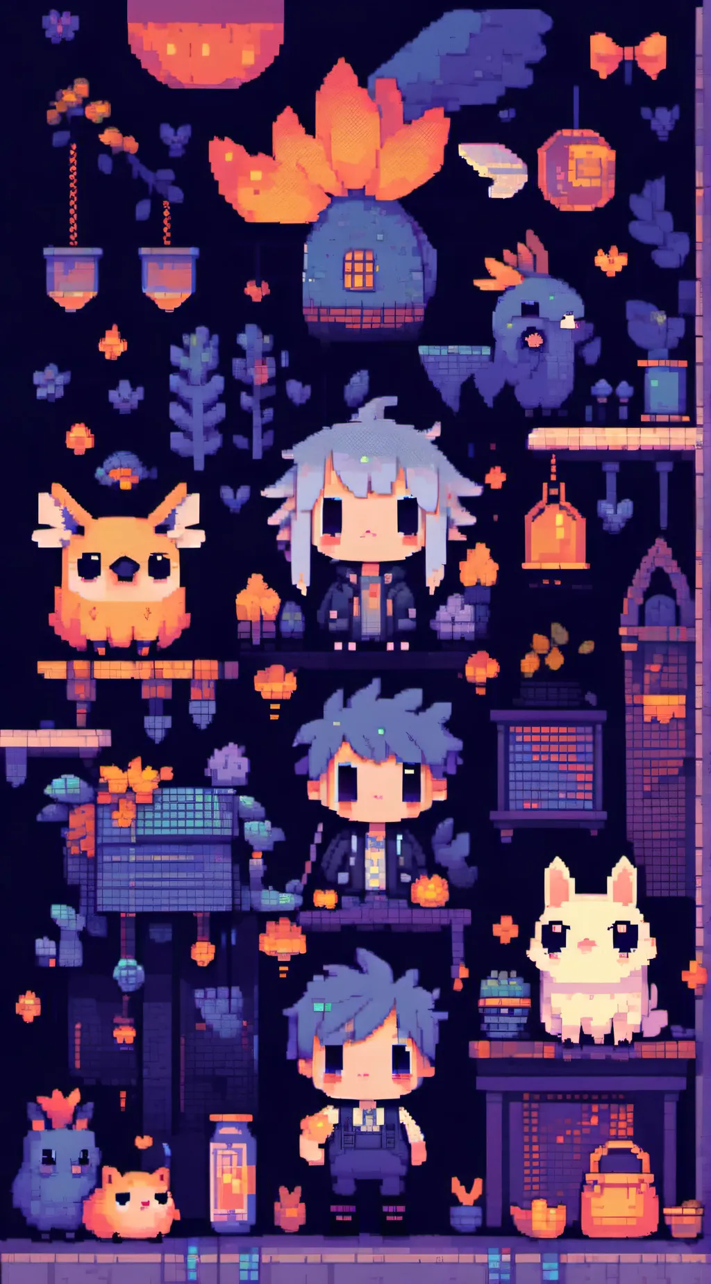 ai character: frowning critters  background