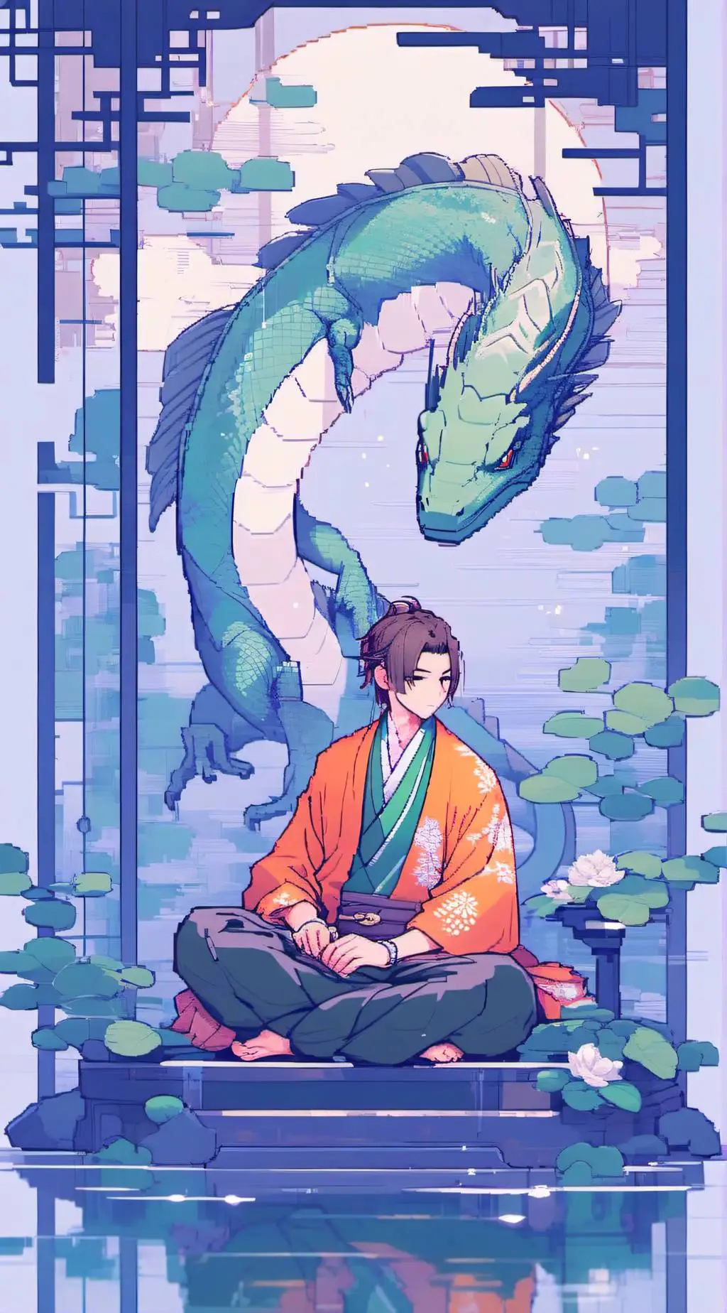 ai character: Henmiko background