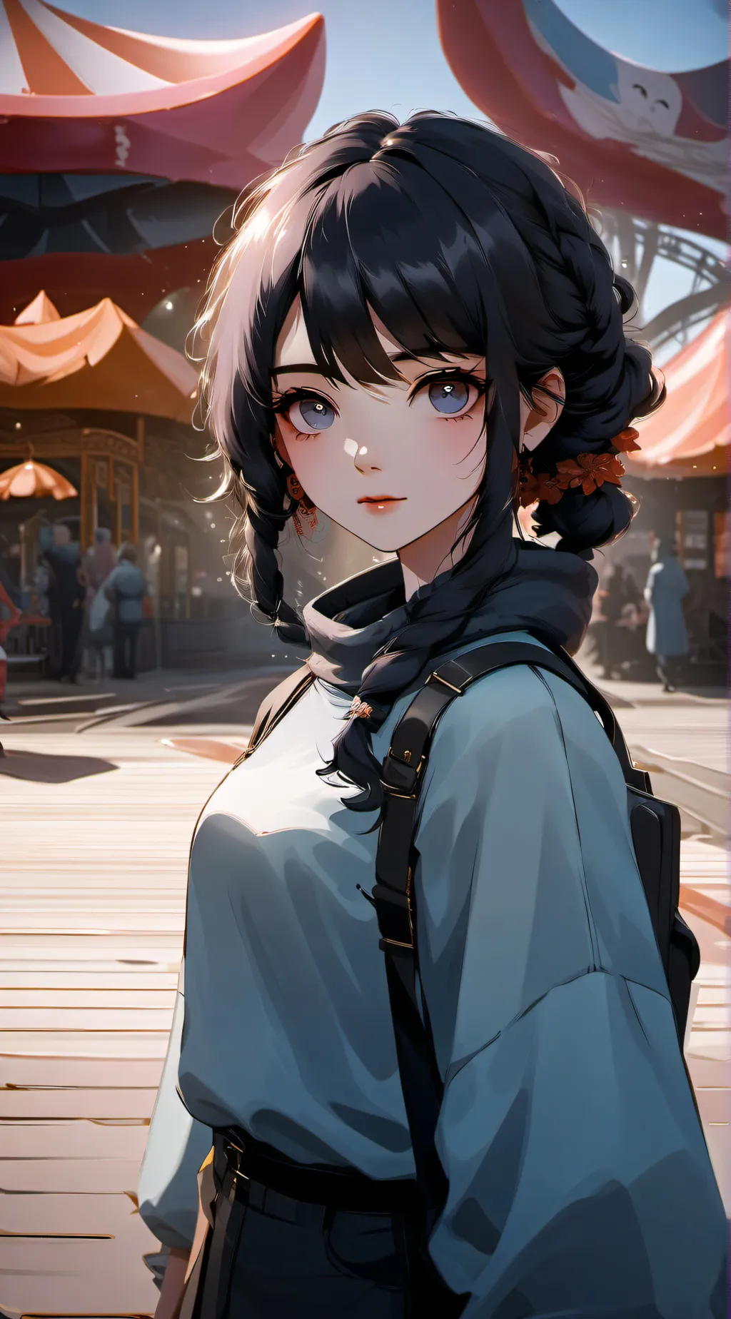ai character: Inga  background