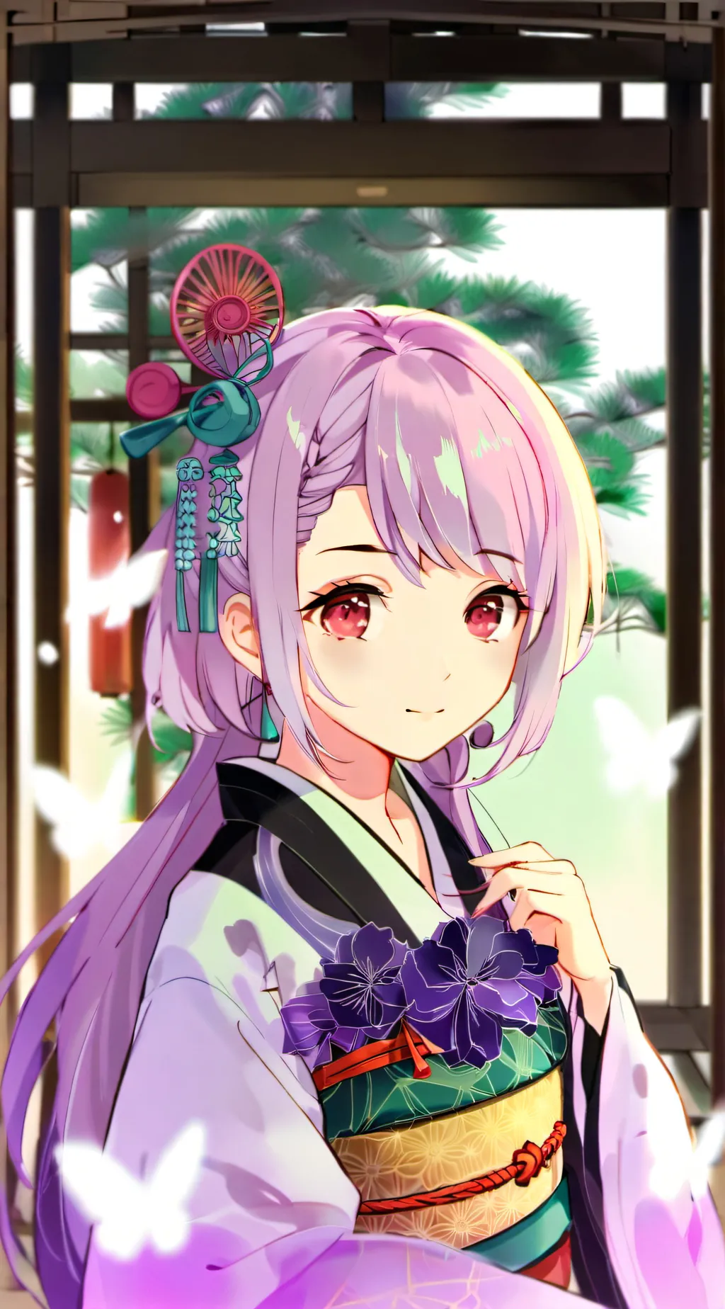 ai character: 樱井雫 校花 background