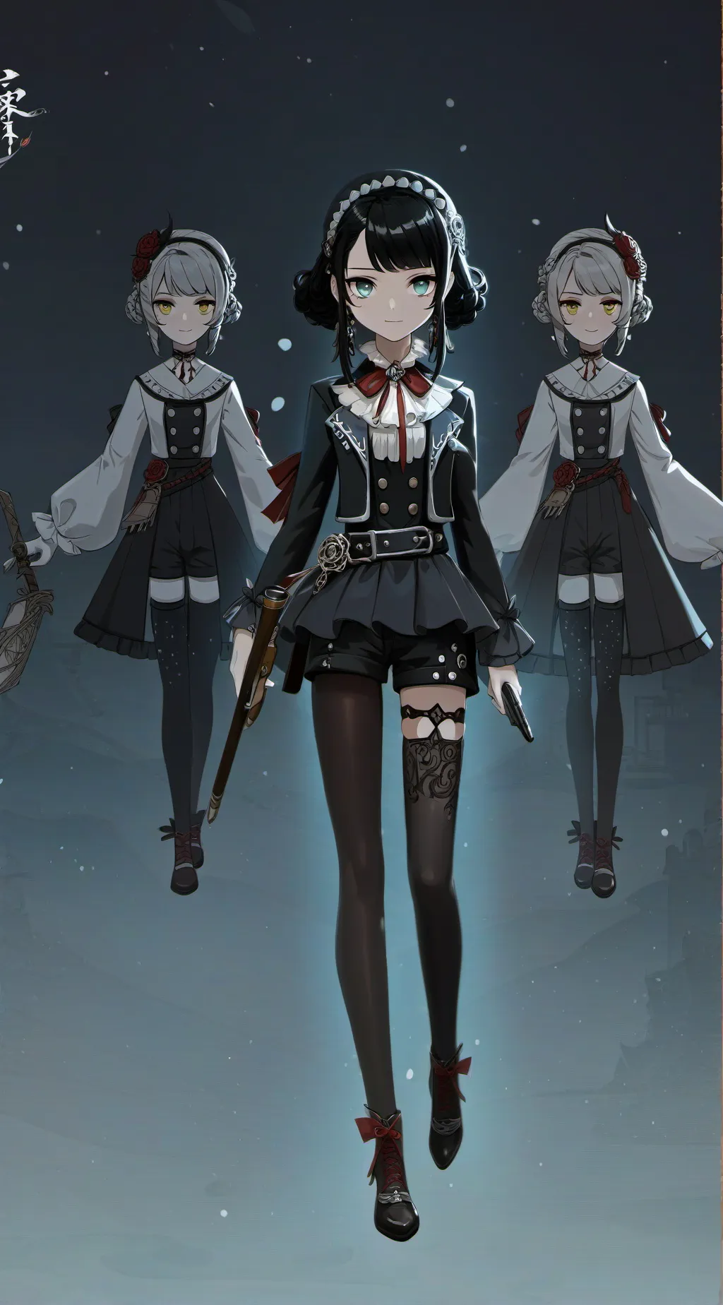 ai character: Triple trouble❤️ background