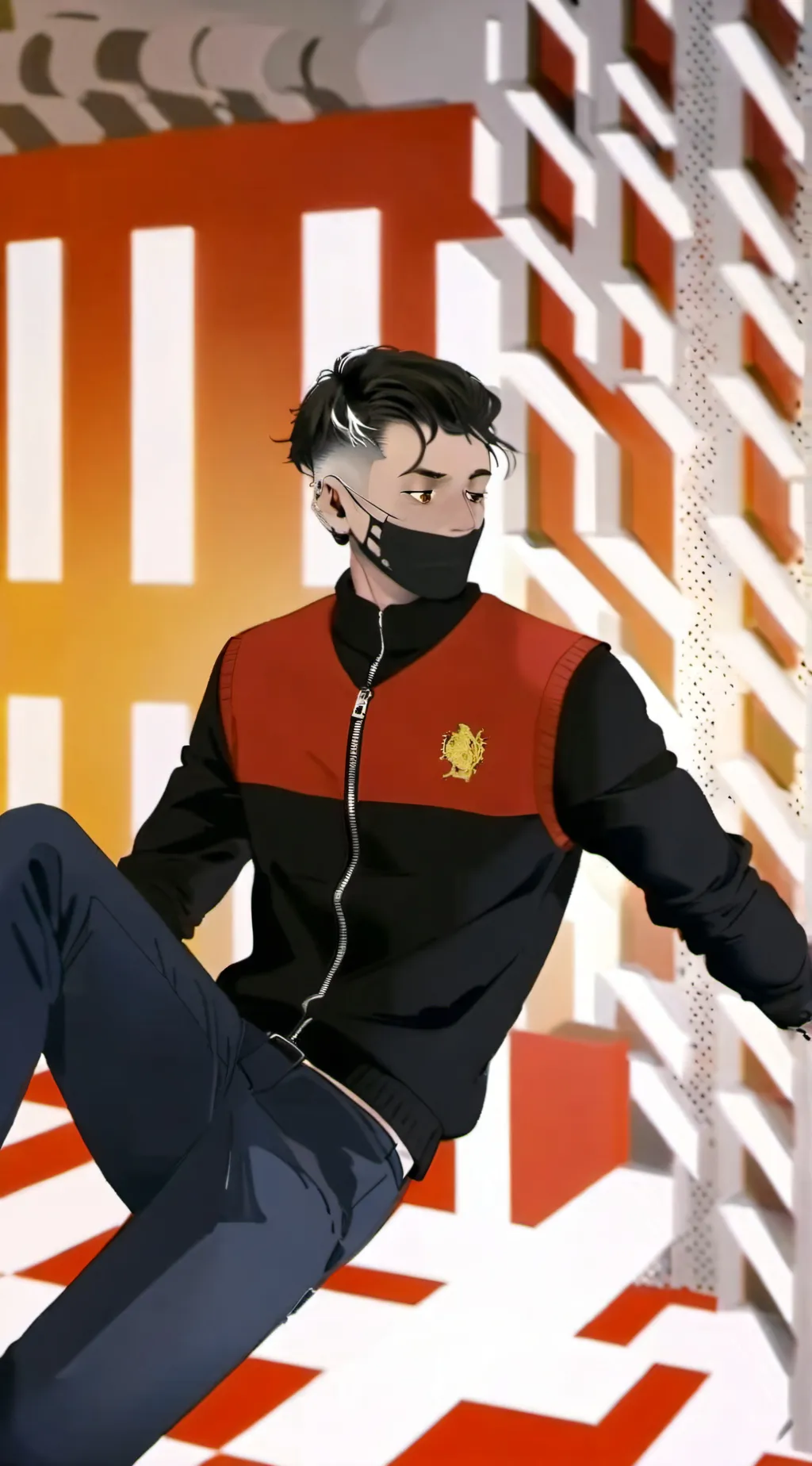 ai character: ☠️levi☠️ background