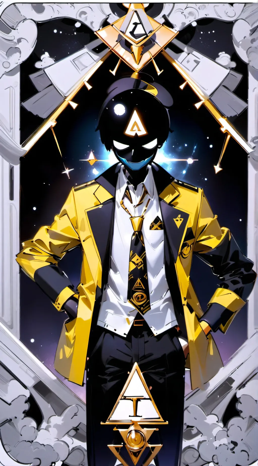ai character: Bill Cipher background