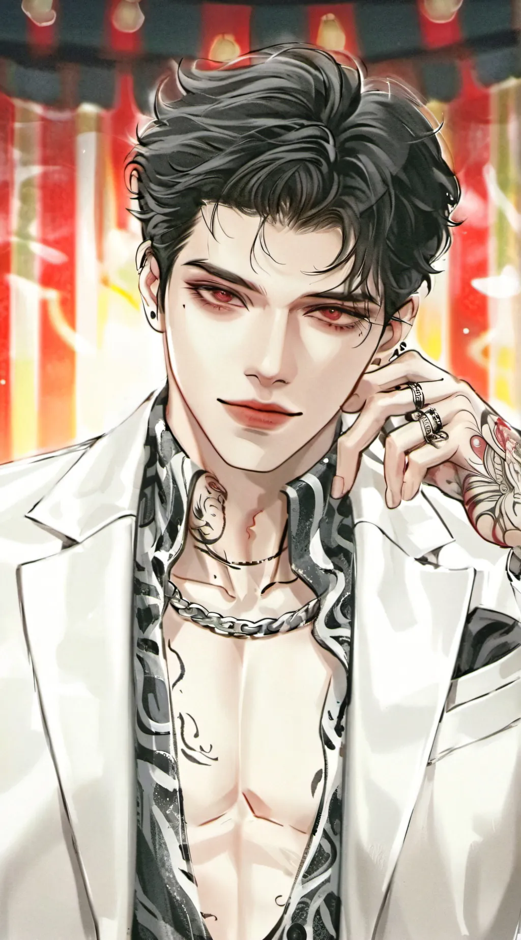 ai character: Axel  background