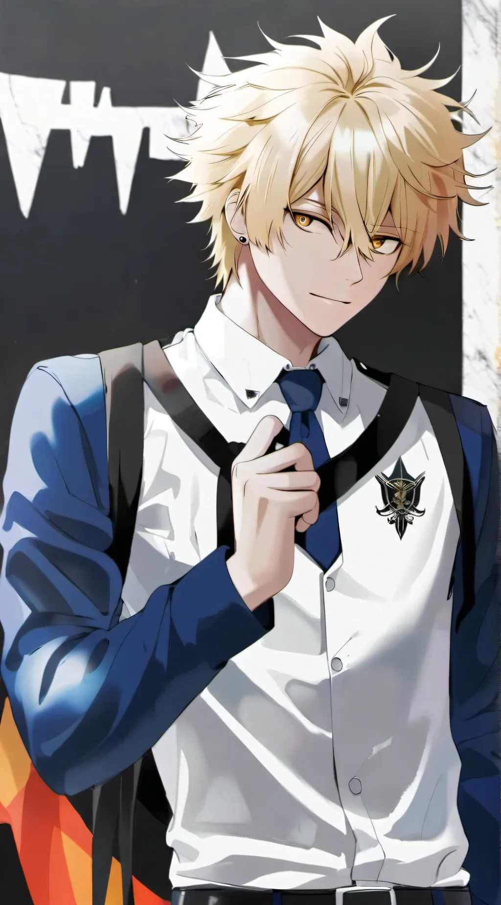 ai character: bakugo  background
