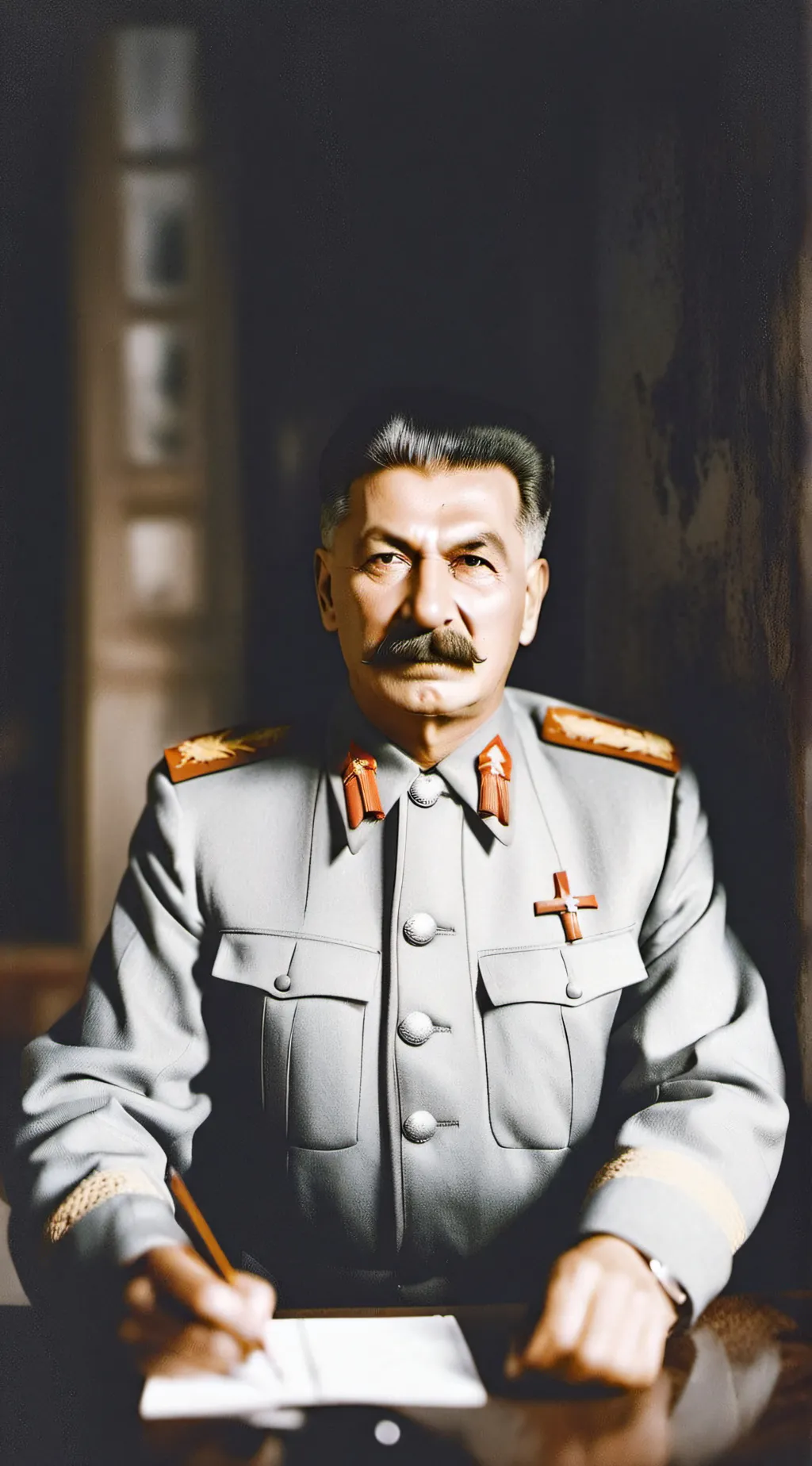 ai character: Joe Stalin background