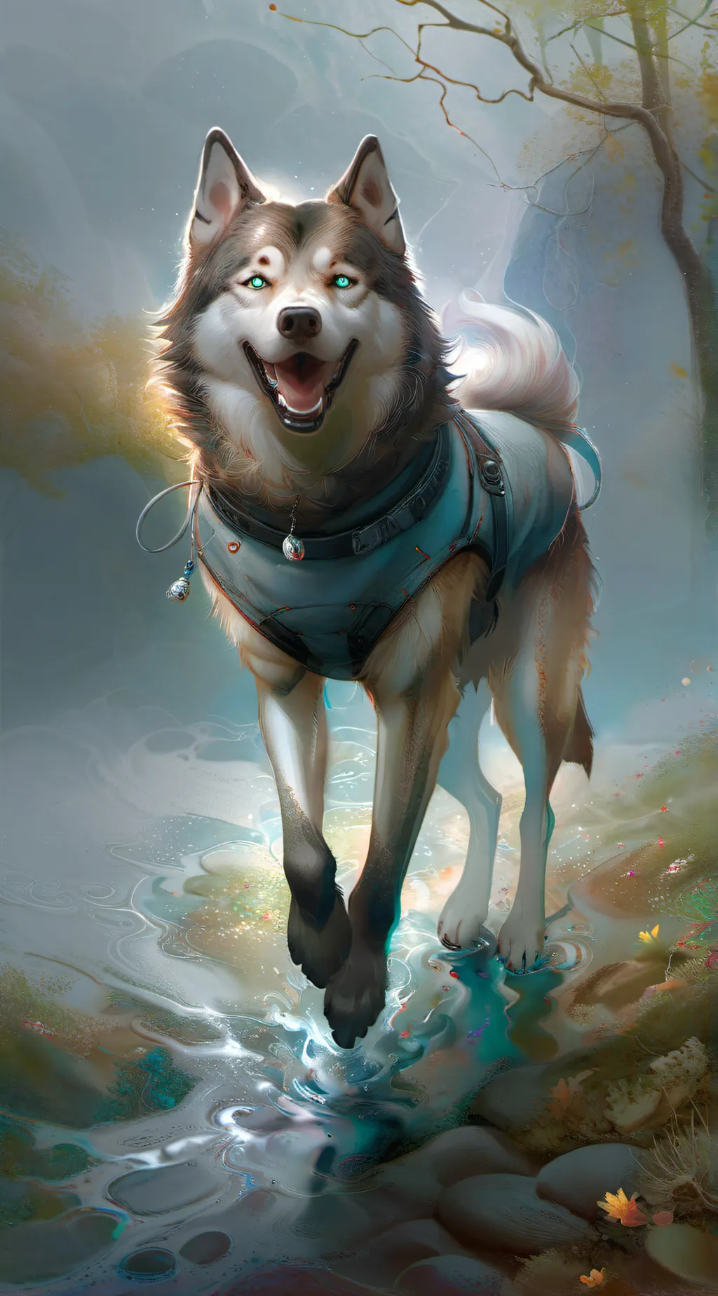 ai character: Husky background