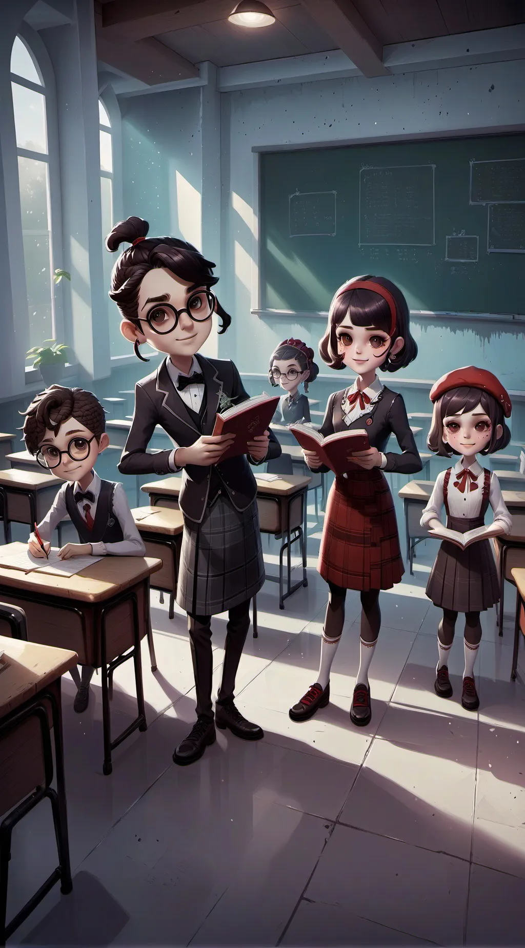 ai character: Fundamental paper  background