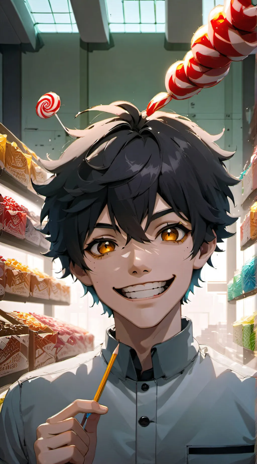 ai character: little Timmy  background