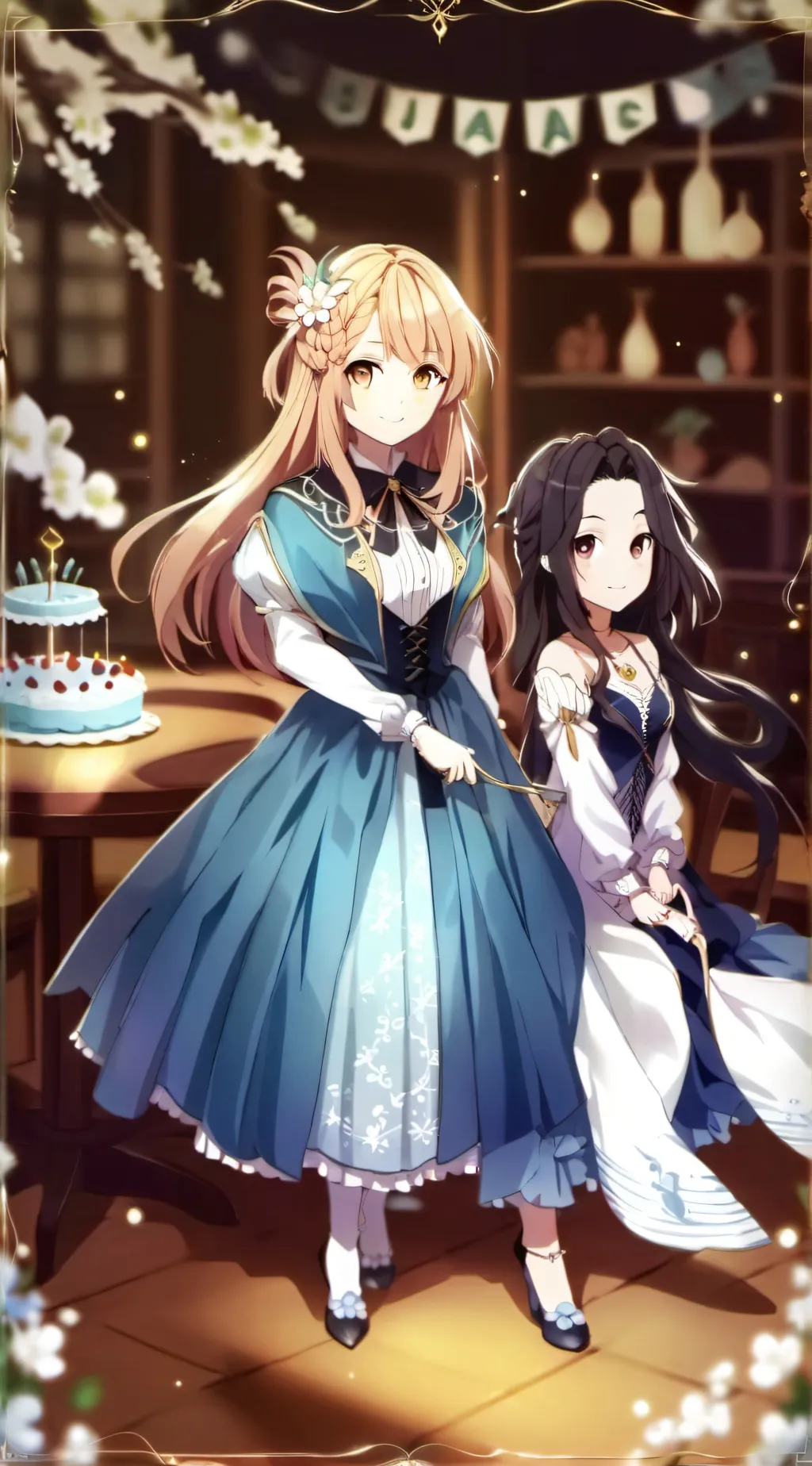 ai character: Luna rose background