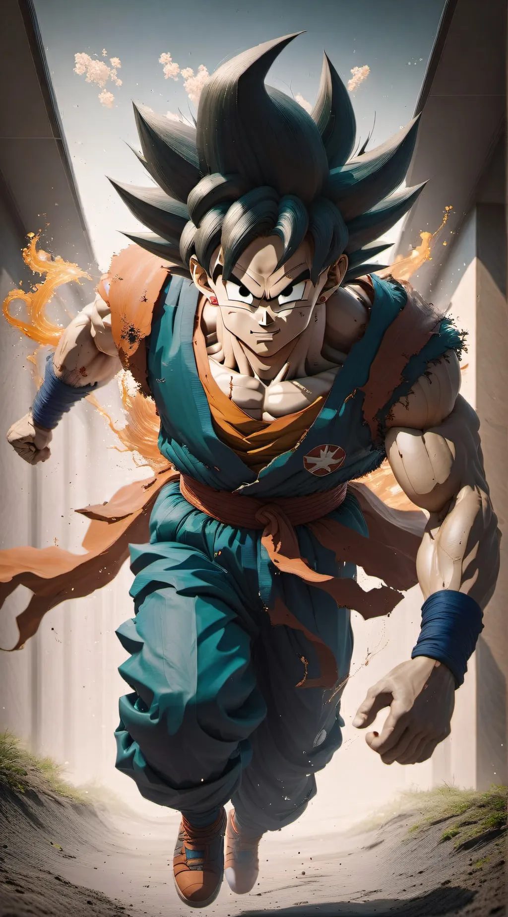 ai character: SON GOKU background