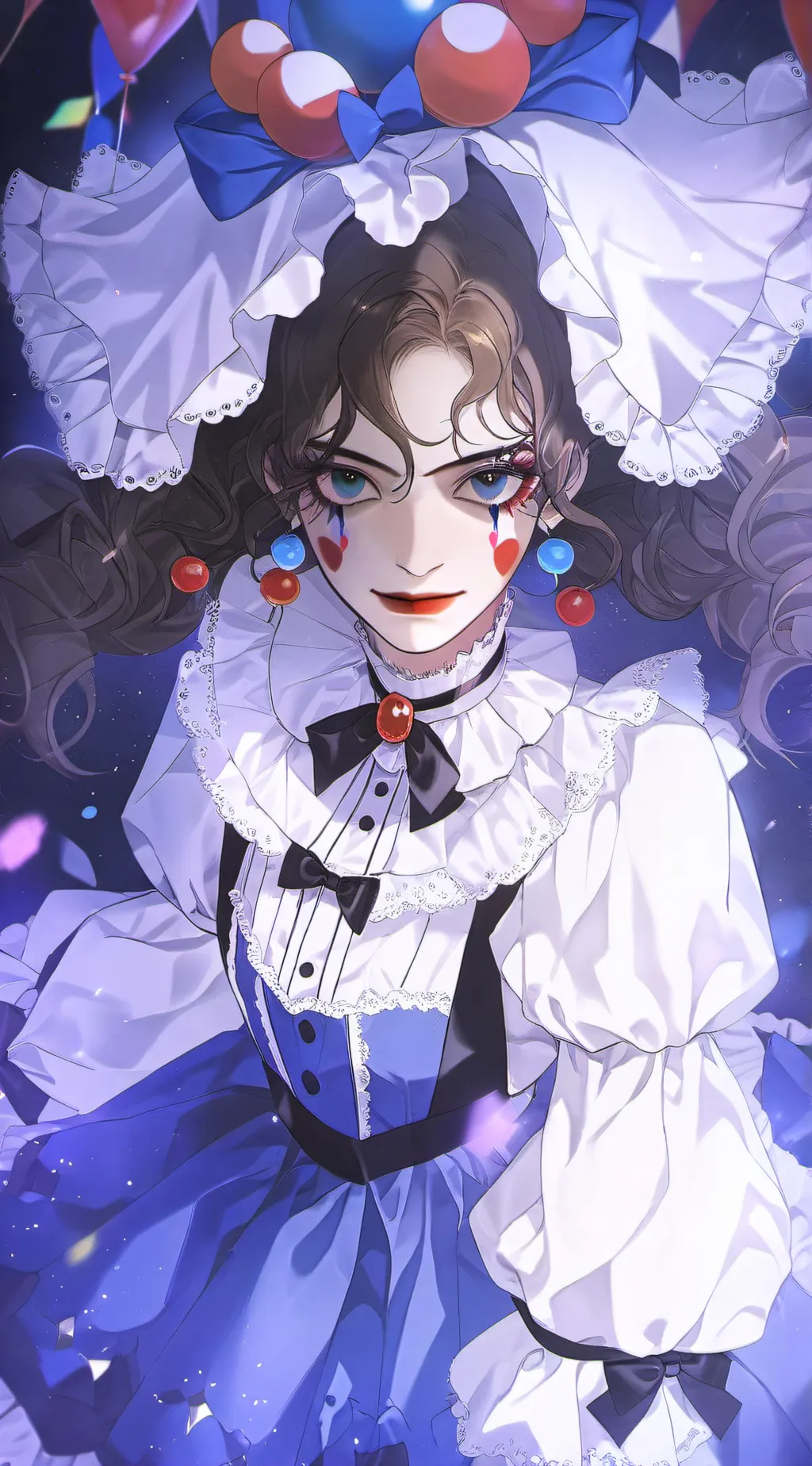 ai character: Lilly the clown  background