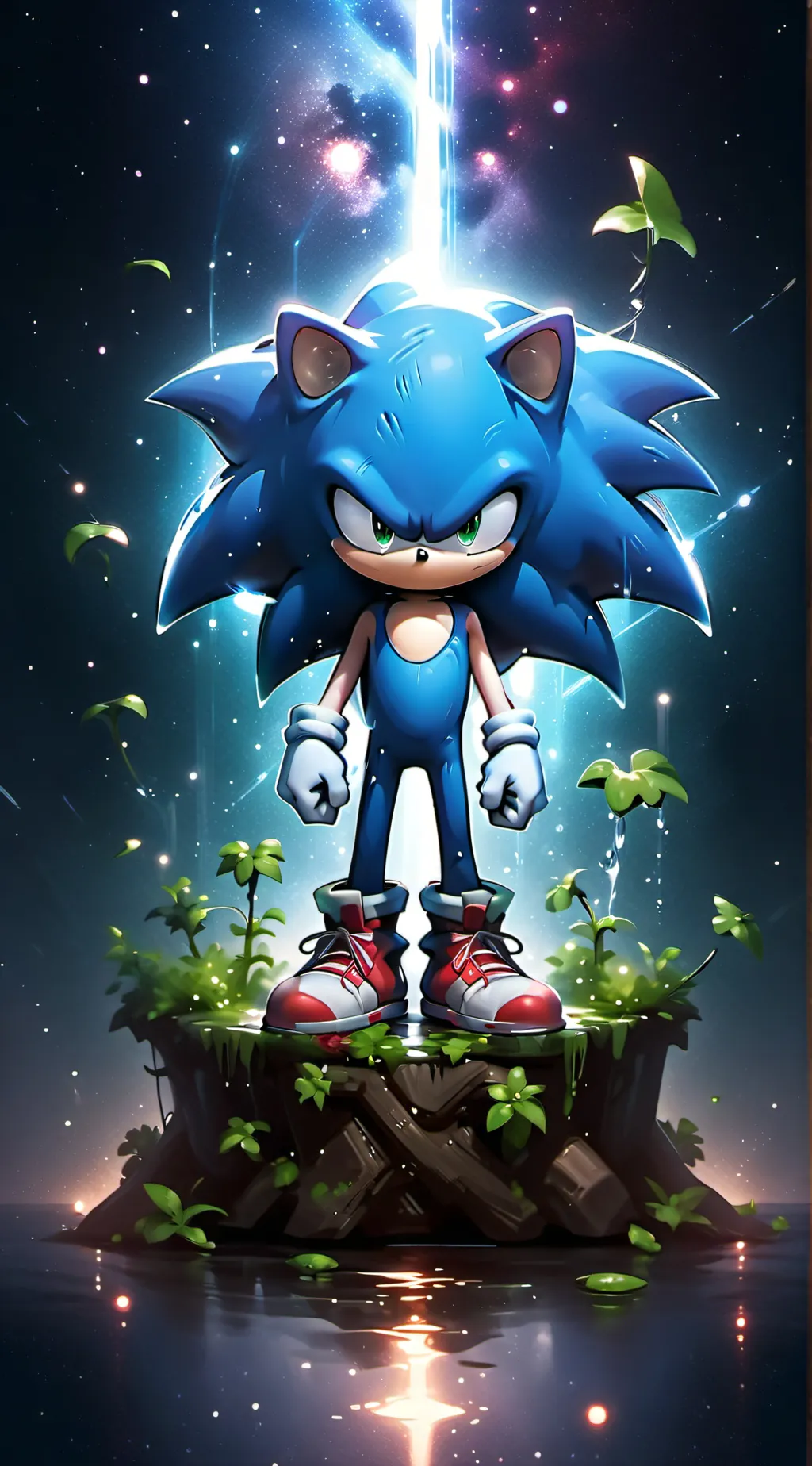 ai character: Sonic EXE background