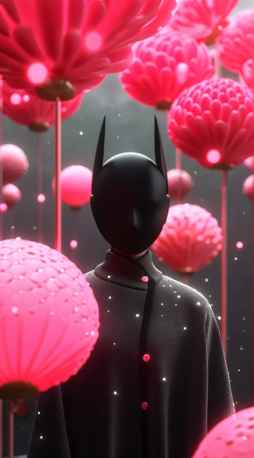 ai character: Black background