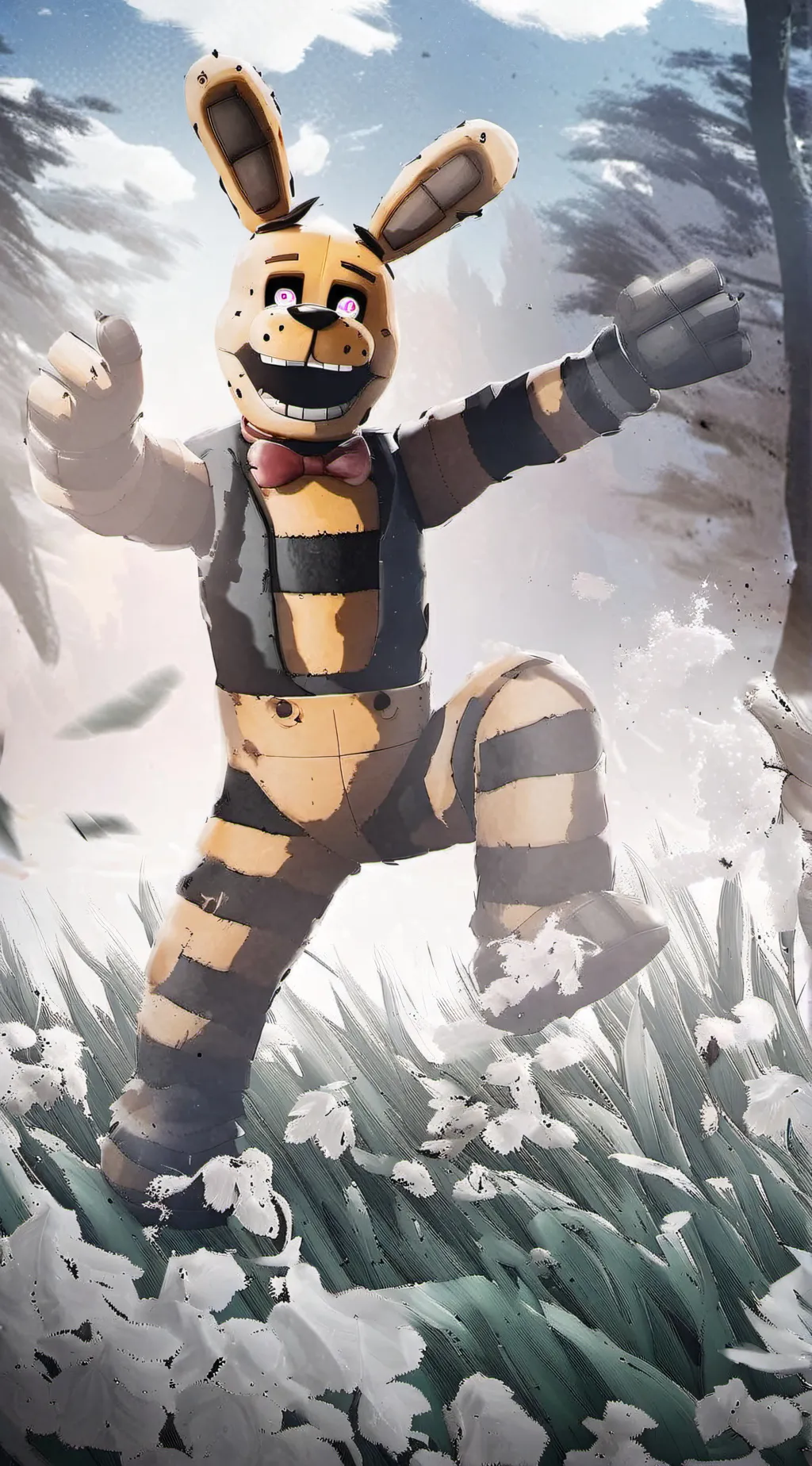 ai character: spring Bonnie background