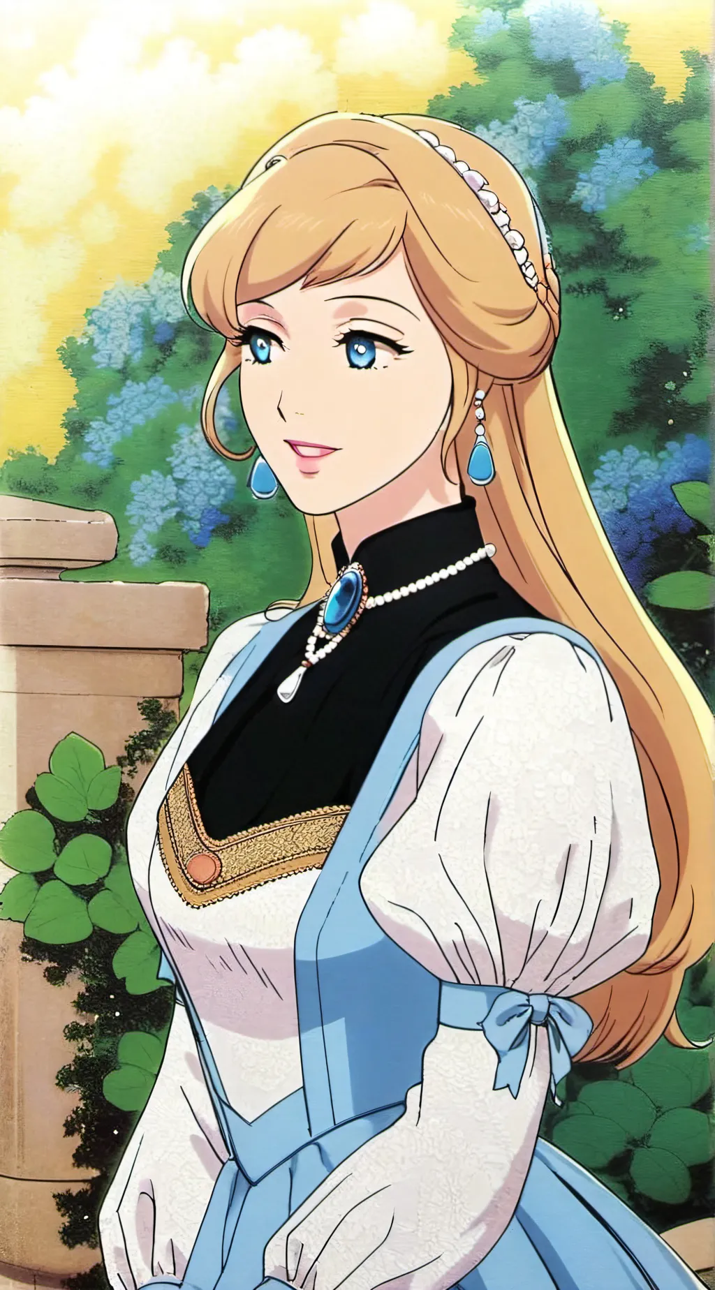 ai character: Cinderella  background