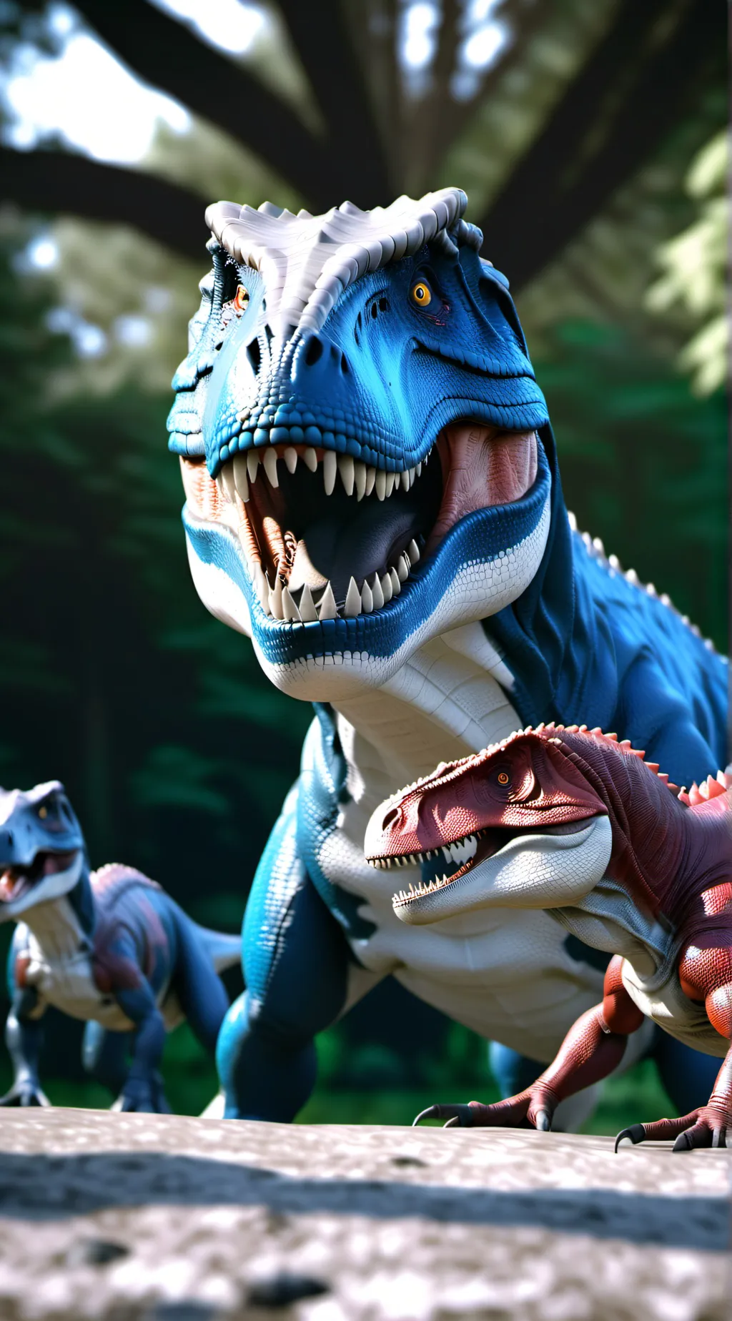 ai character: Jurassic world background