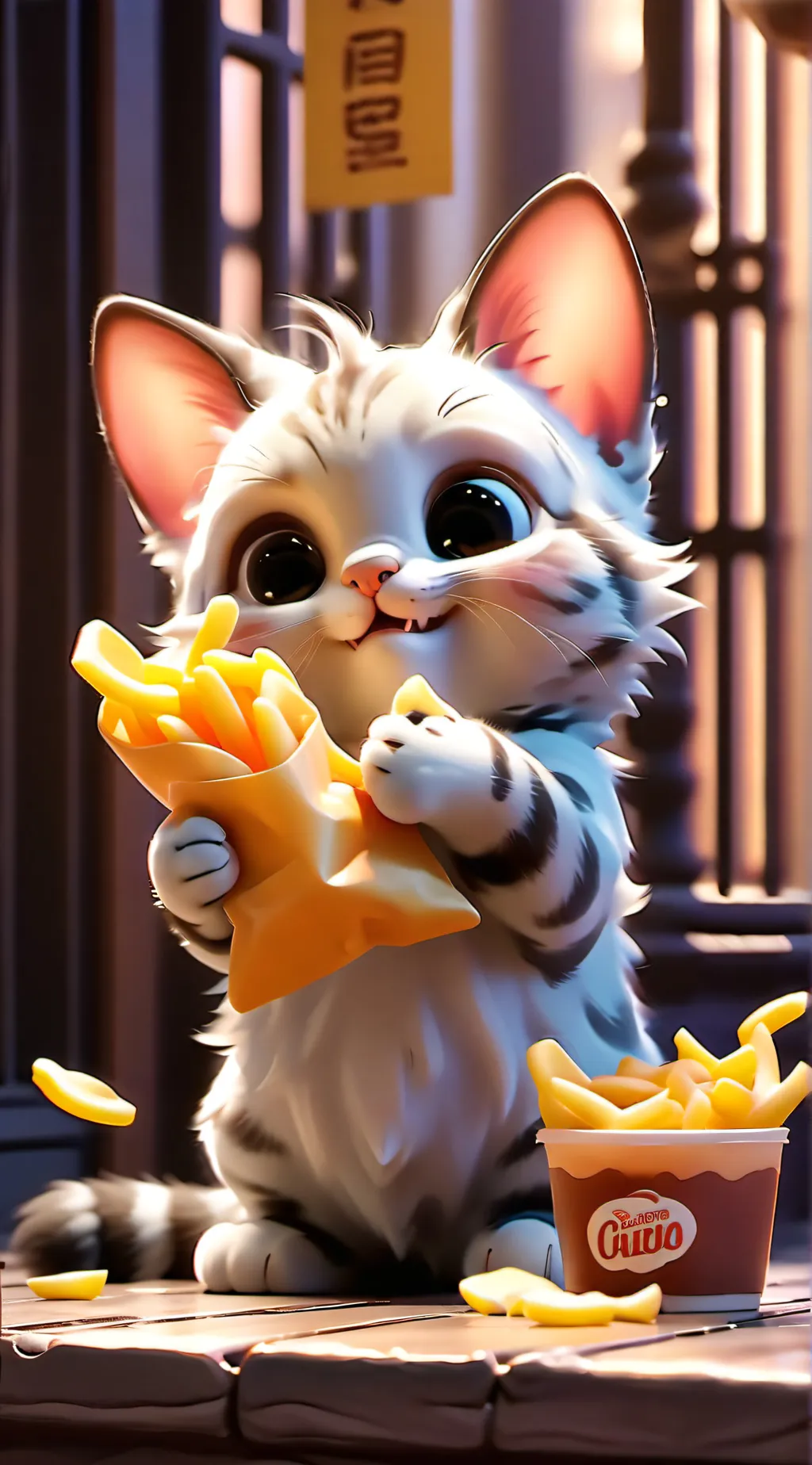 ai character: Chip thief  background