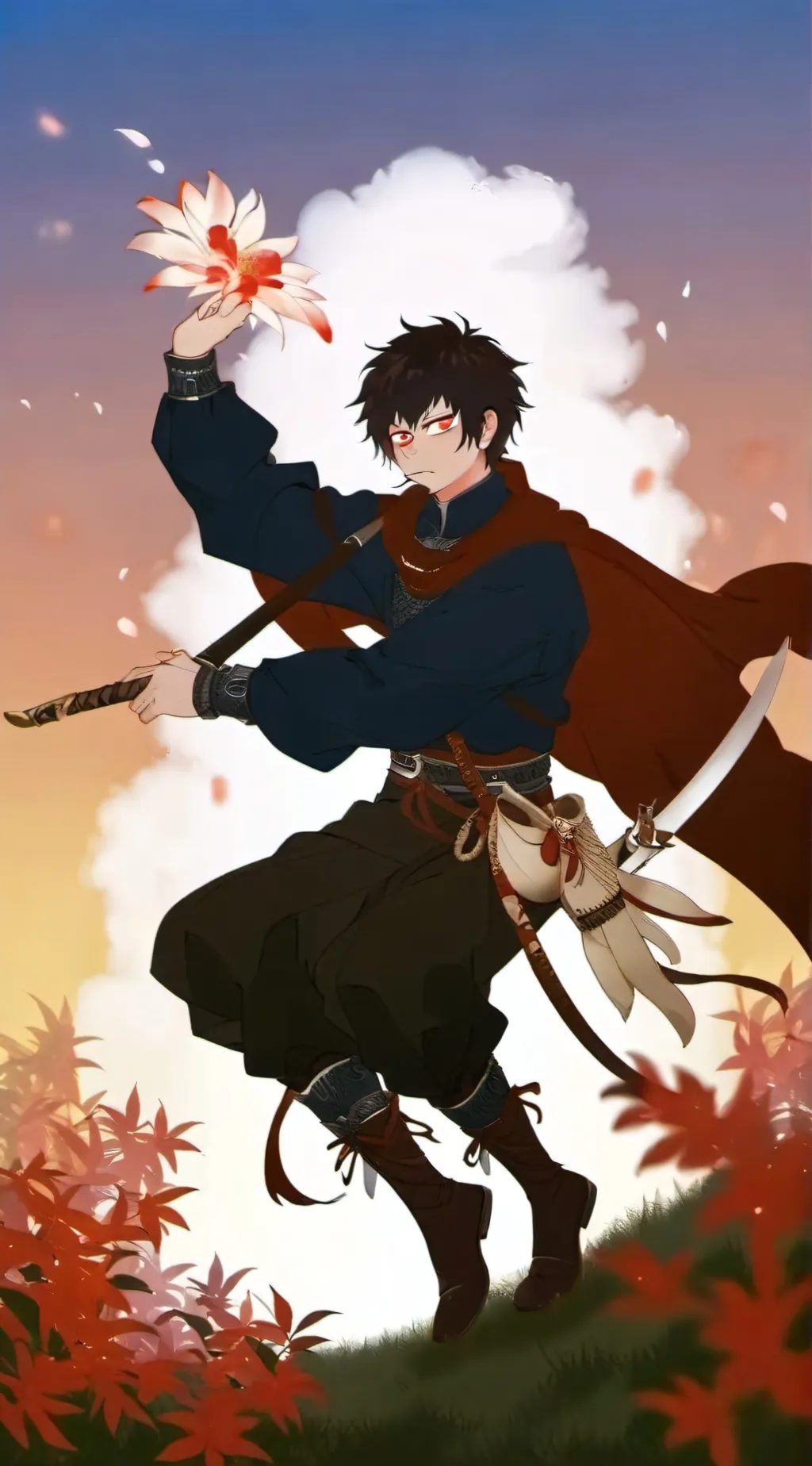 ai character: shower Shiggy background