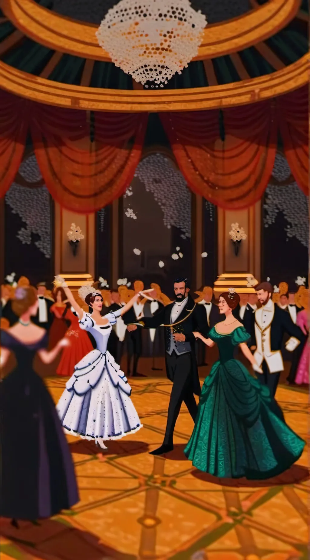 ai character: The Royal Masquera background