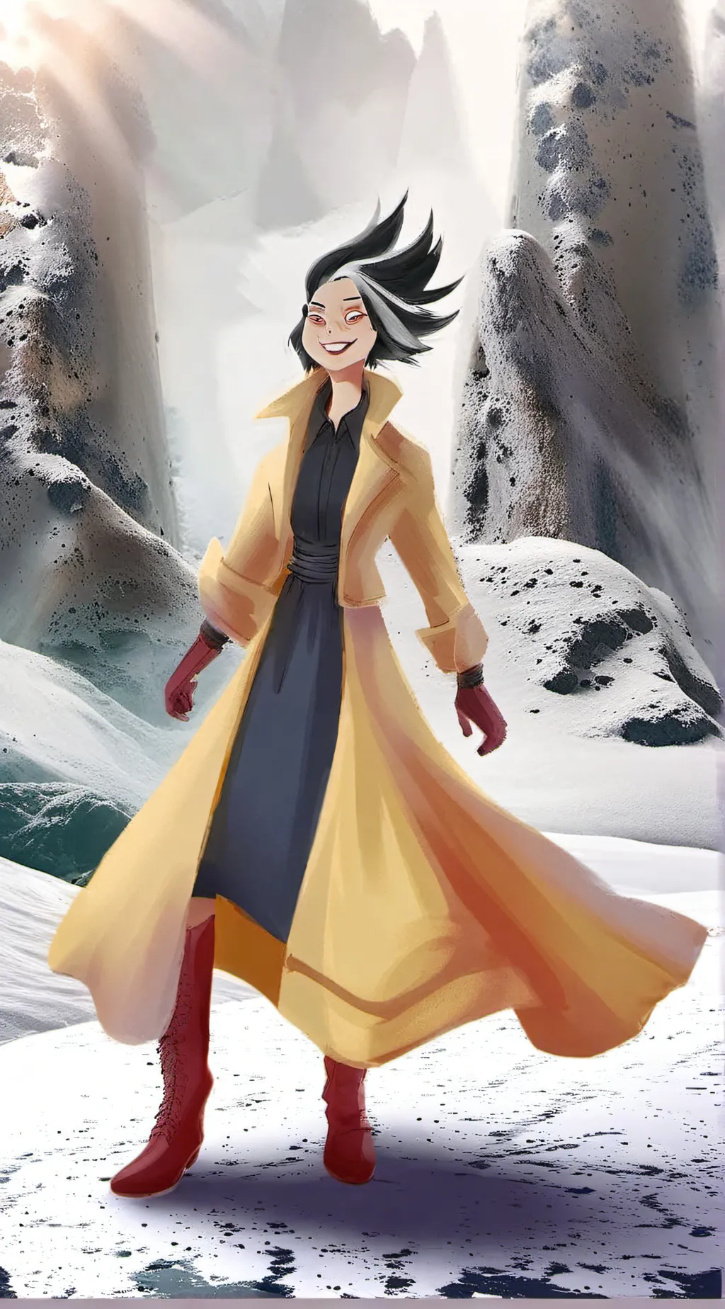 ai character: Cruella de vill background
